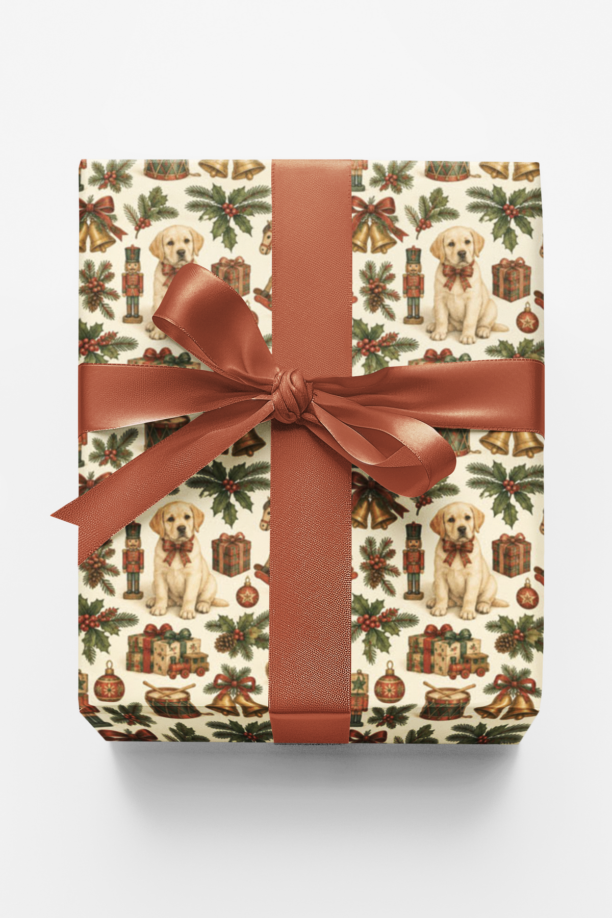 Christmas Labrador Toy Shop Wrapping Paper