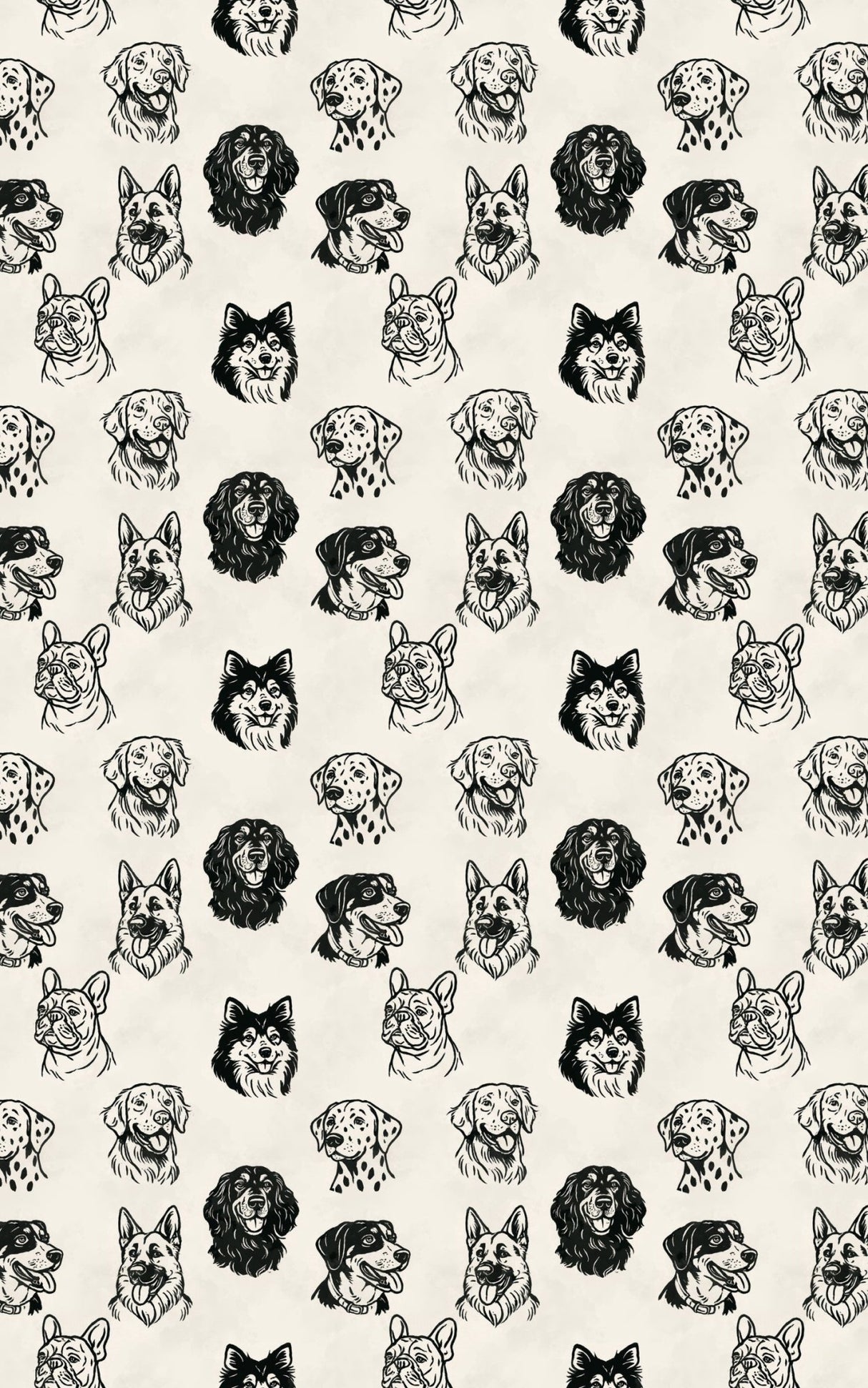 Monochrome Mutts - London Penny Gift Wrap