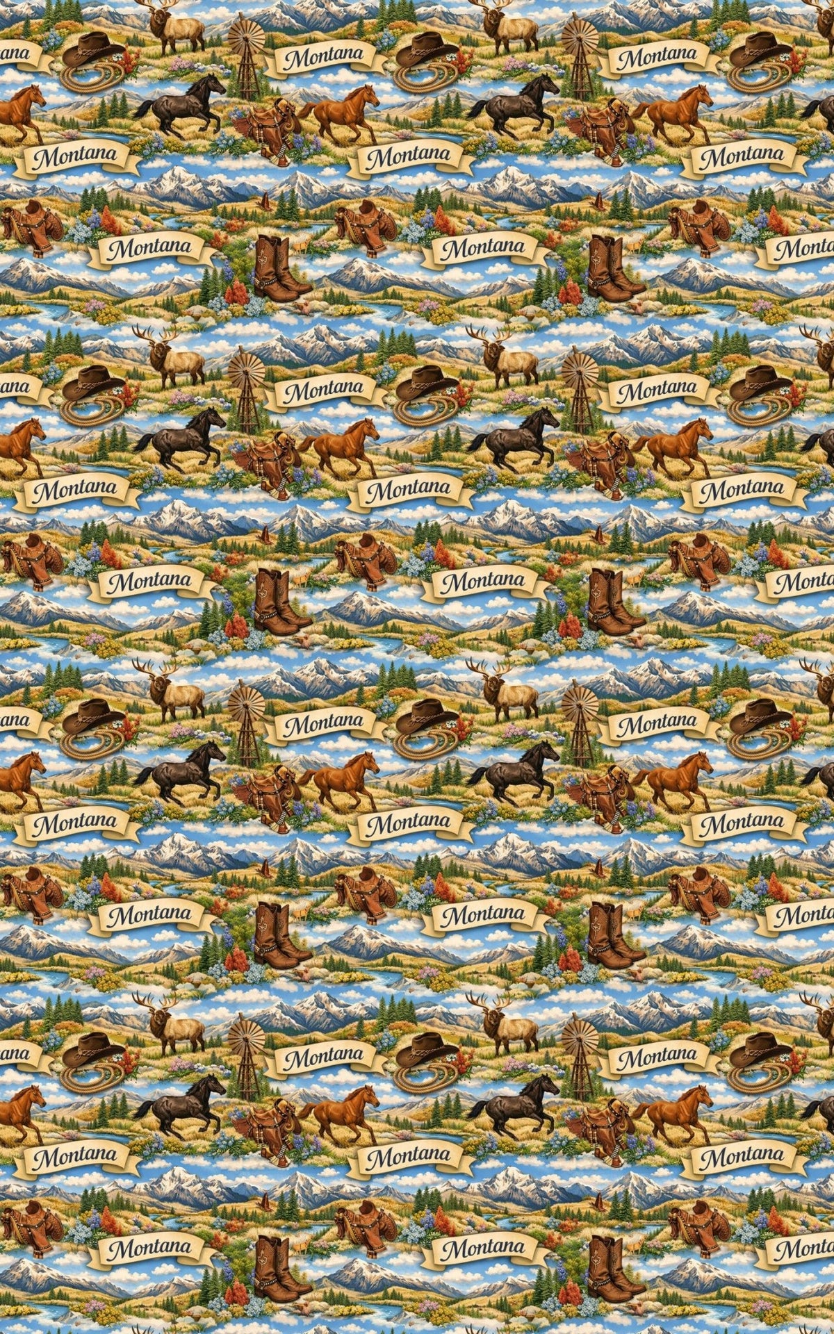 Montana Big Sky West - London Penny Gift Wrap