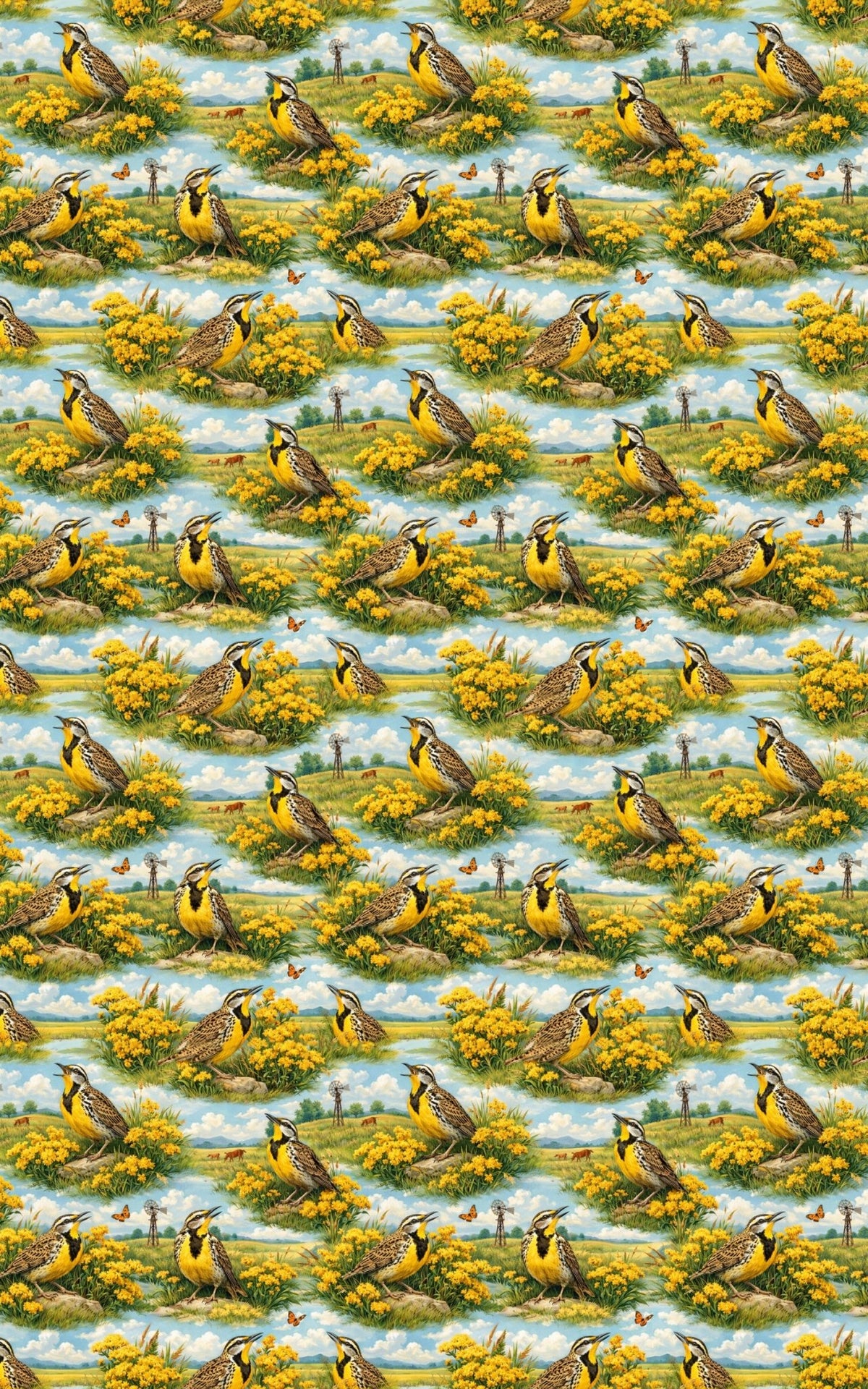 Nebraska Flora & Fauna - London Penny Gift Wrap