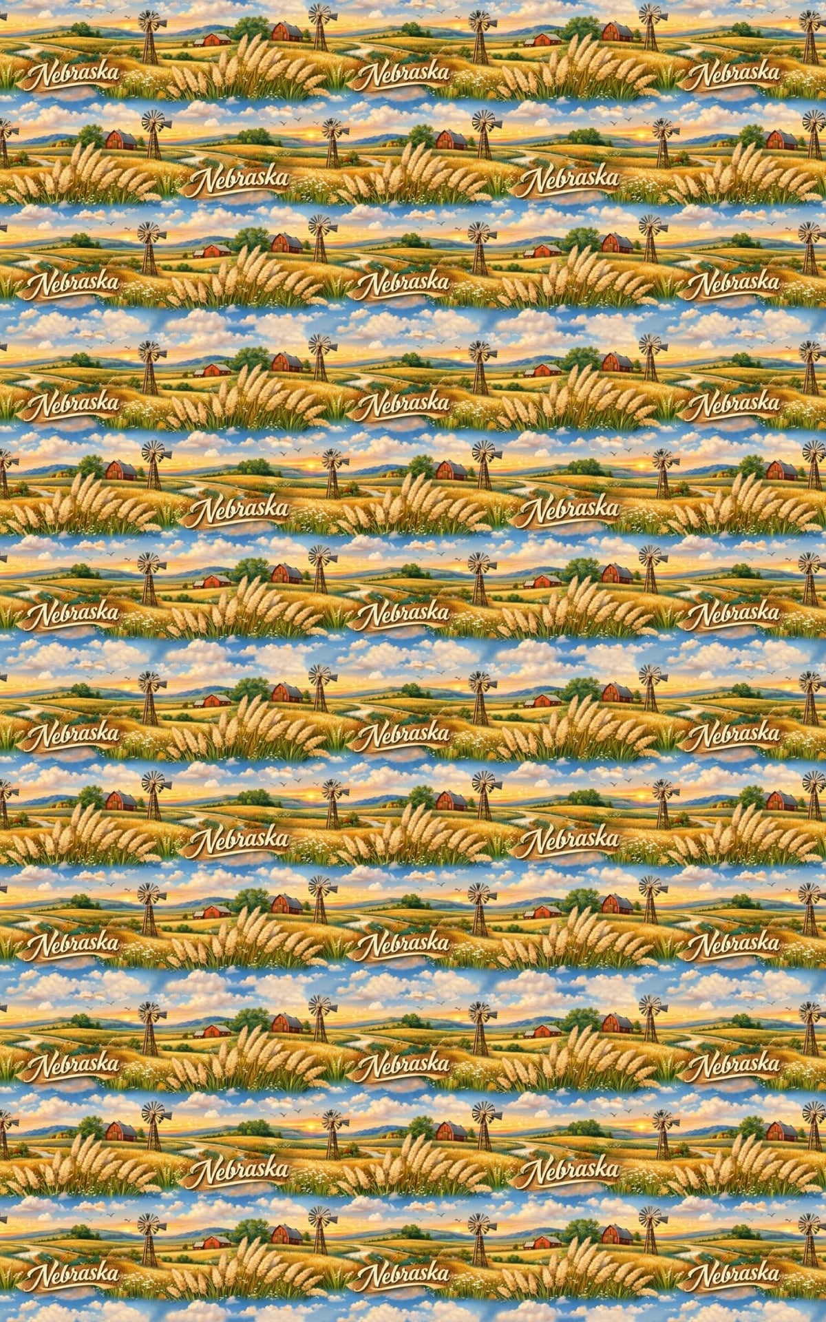 Nebraska Prairie Horizon - London Penny Gift Wrap
