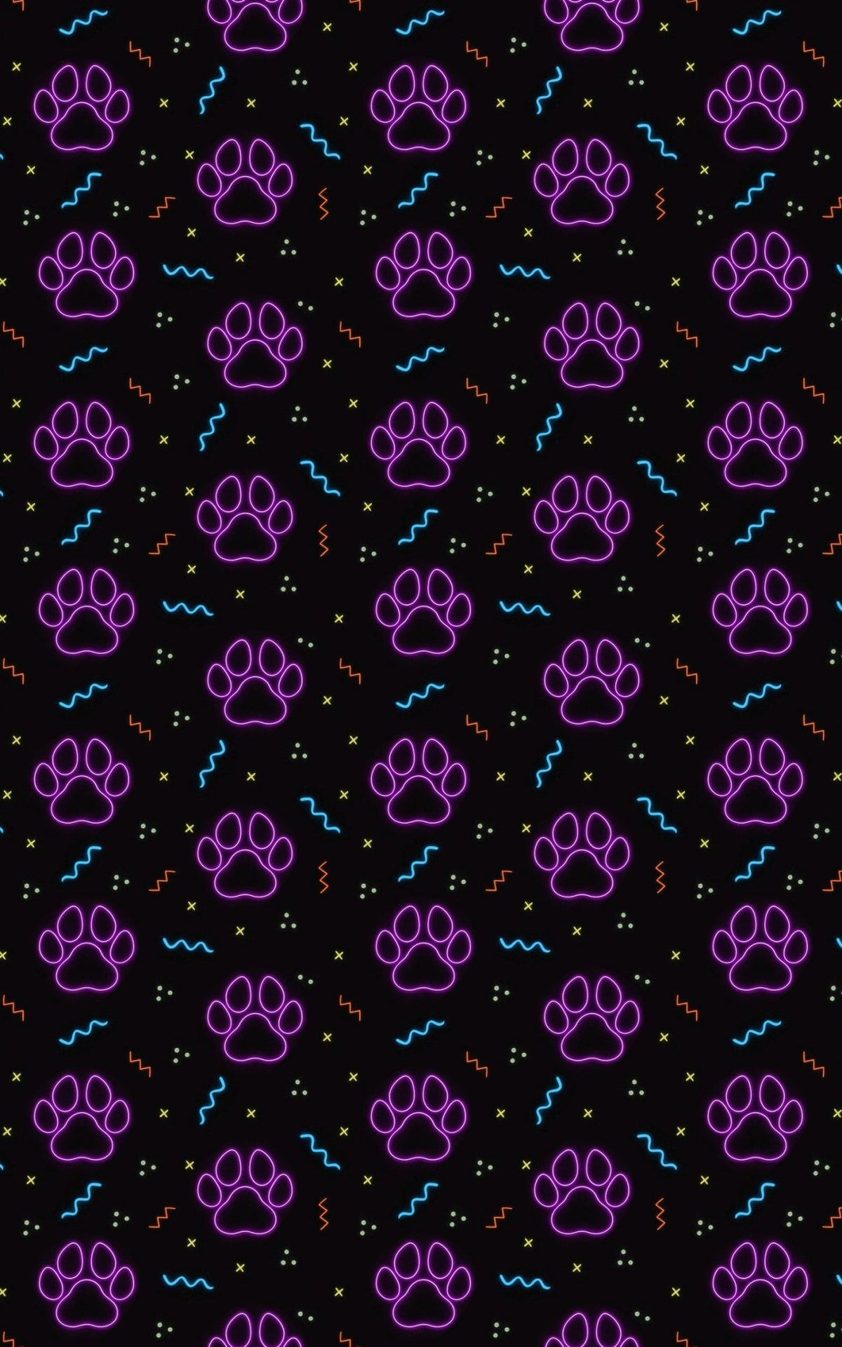 Neon Paws - London Penny Gift Wrap