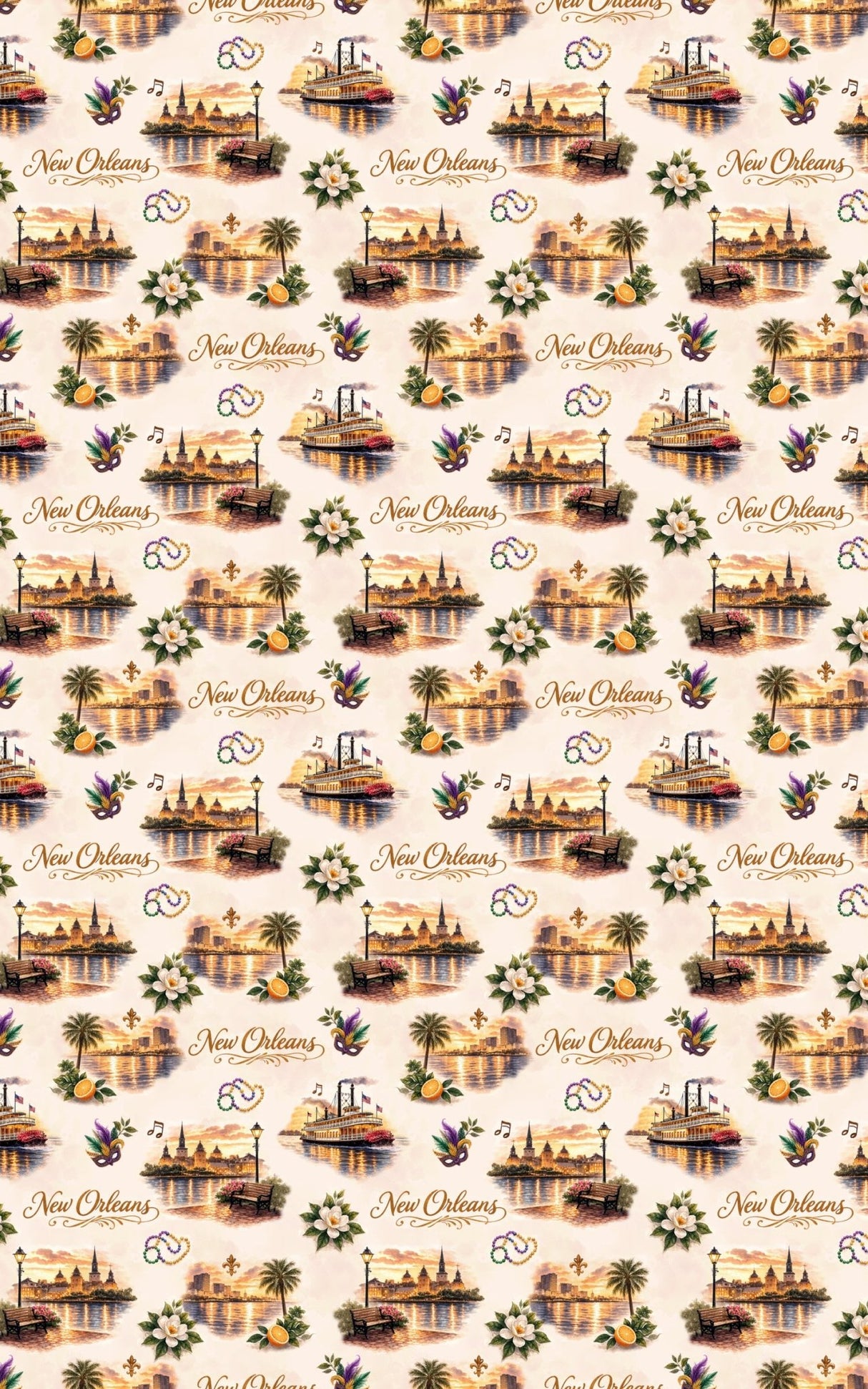 New Orleans Garden District Charm - London Penny Gift Wrap