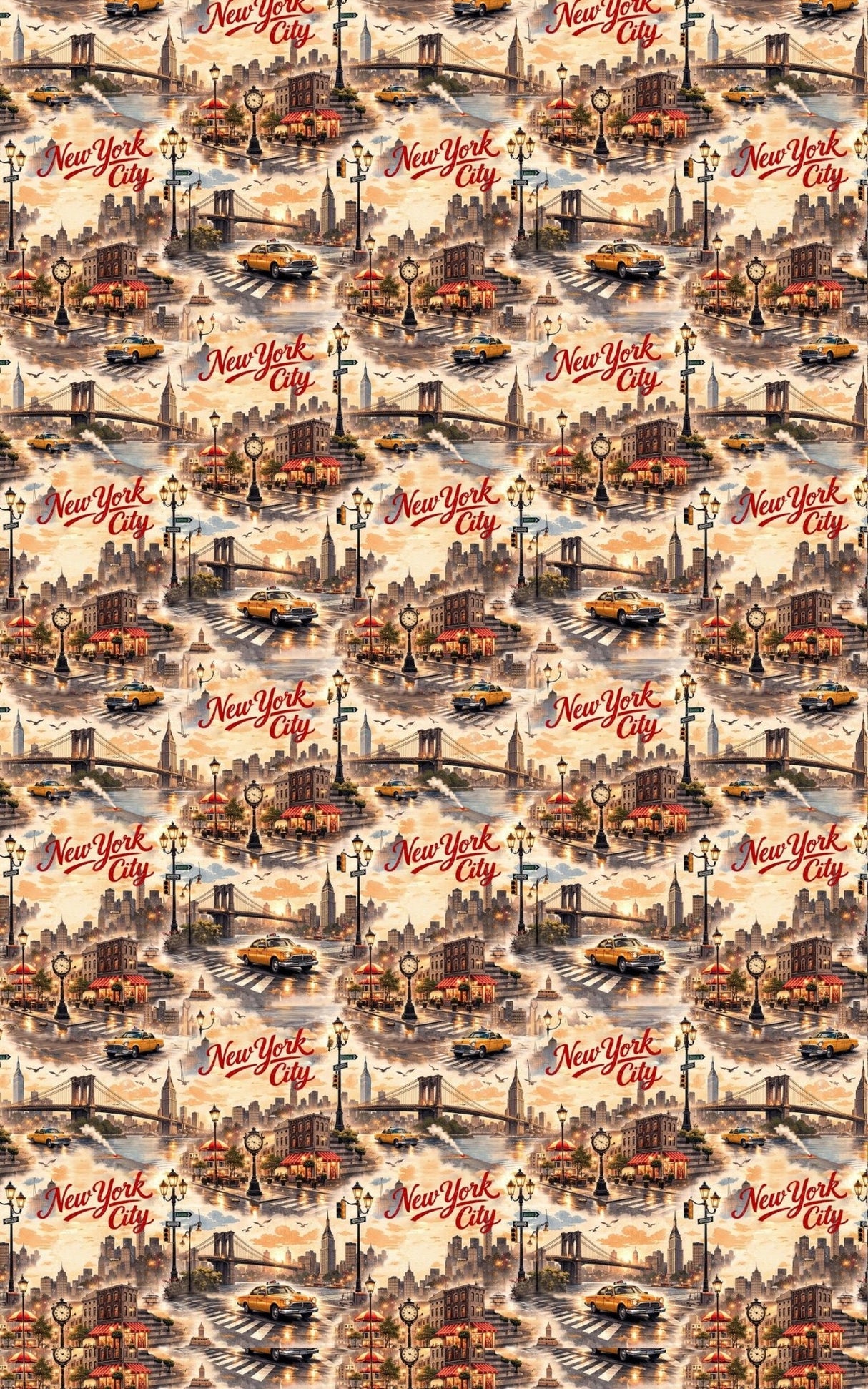 New York Iconic Skyline - London Penny Gift Wrap