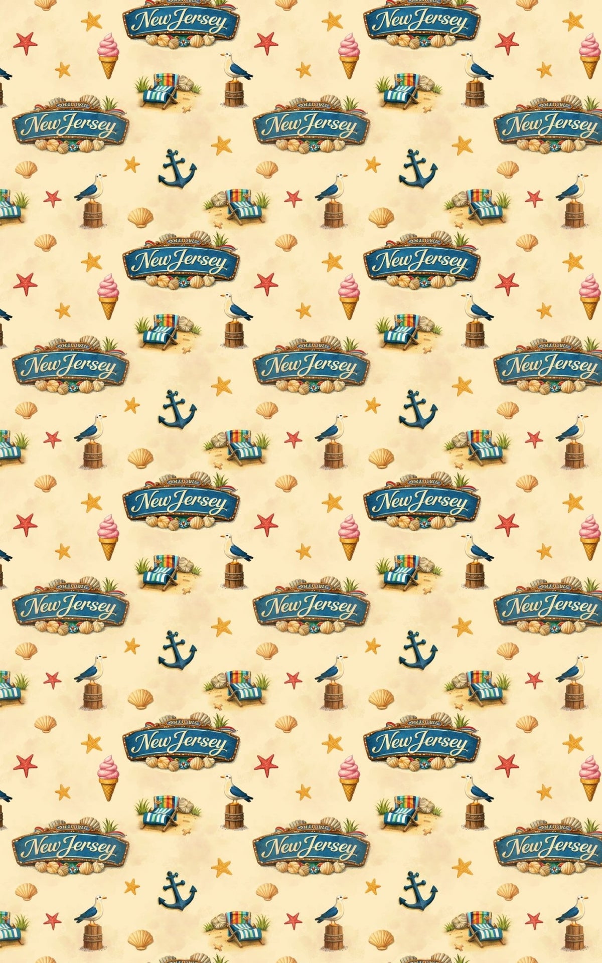 New Jersey Shore Classic - London Penny Gift Wrap