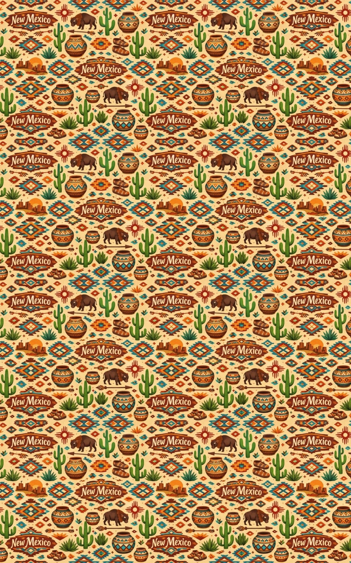 New Mexico Santa Fe Earth - London Penny Gift Wrap