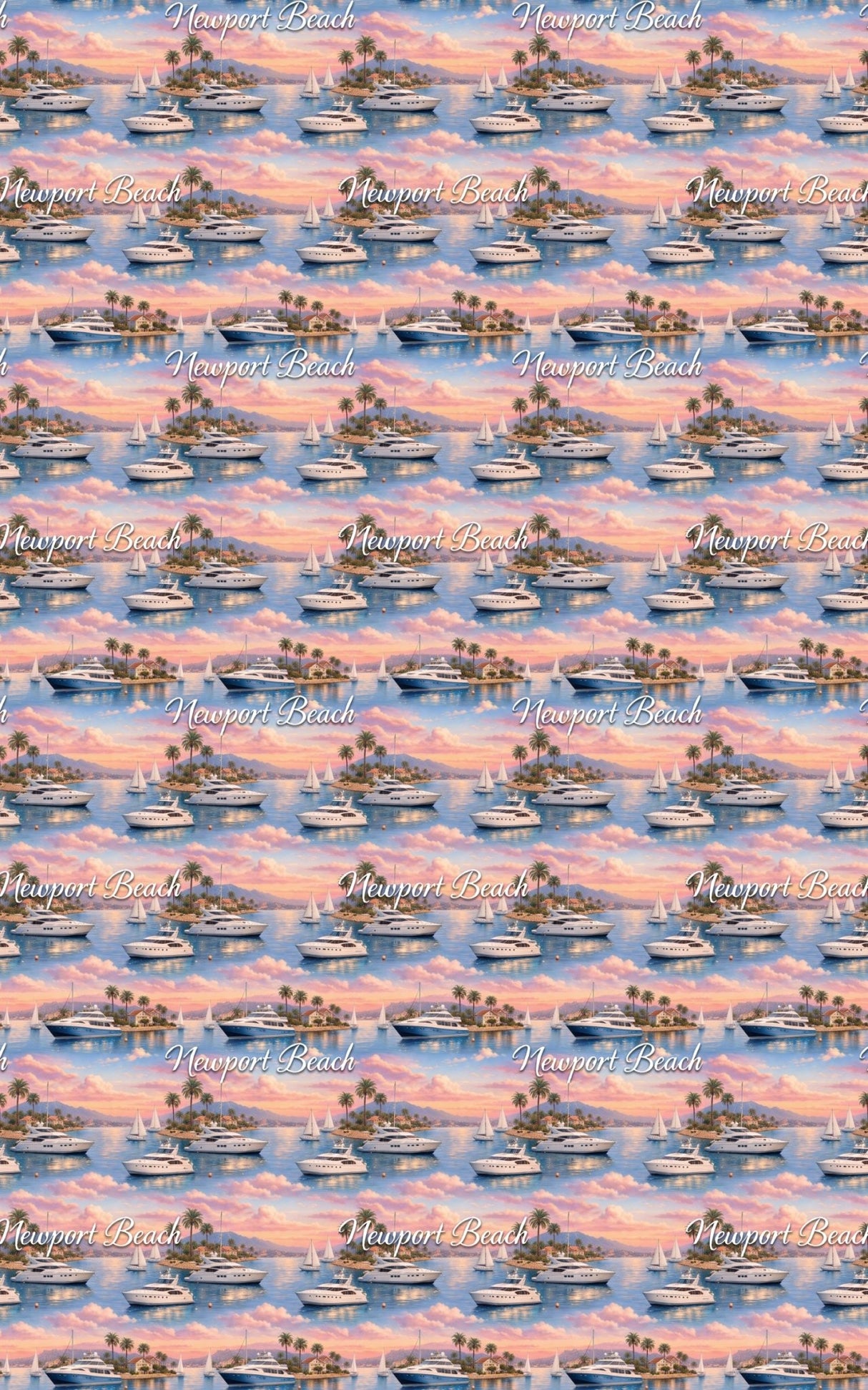 Newport Beach Harbor Glow - London Penny Gift Wrap