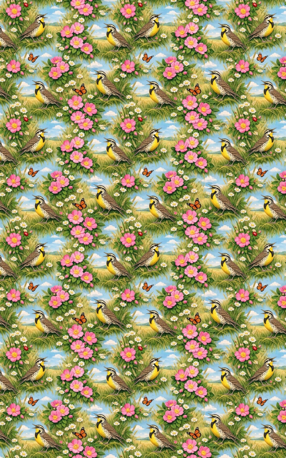 North Dakota Flora & Fauna - London Penny Gift Wrap