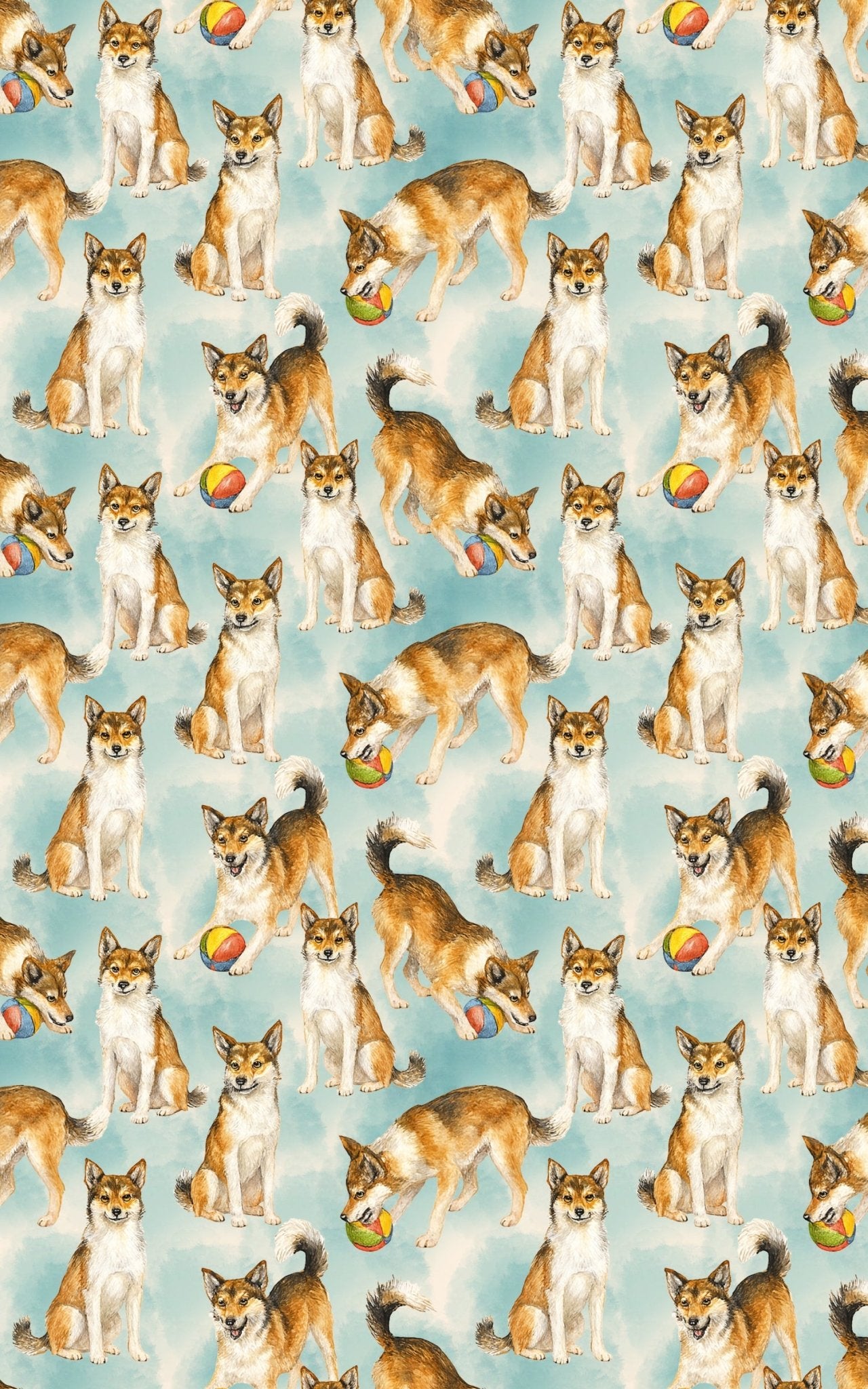 Colorful Chase - London Penny Gift Wrap
