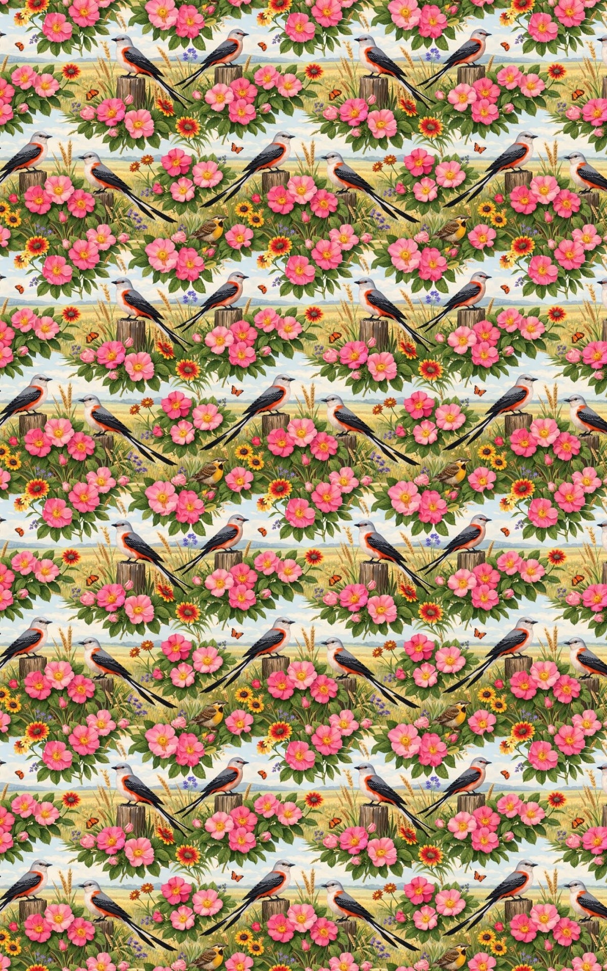 Oklahoma Flora & Fauna - London Penny Gift Wrap