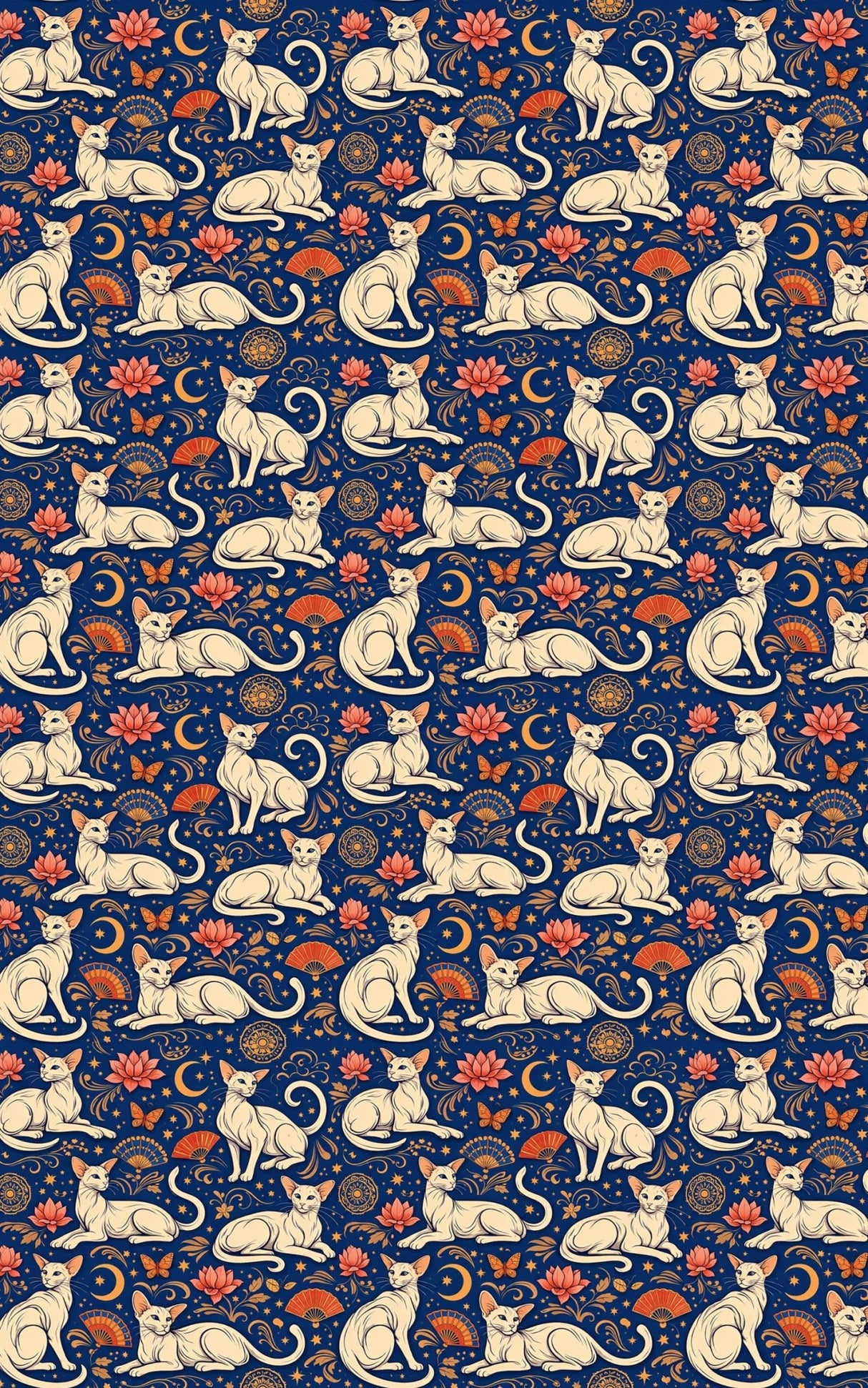 Oriental Shorthair Lines - London Penny Gift Wrap