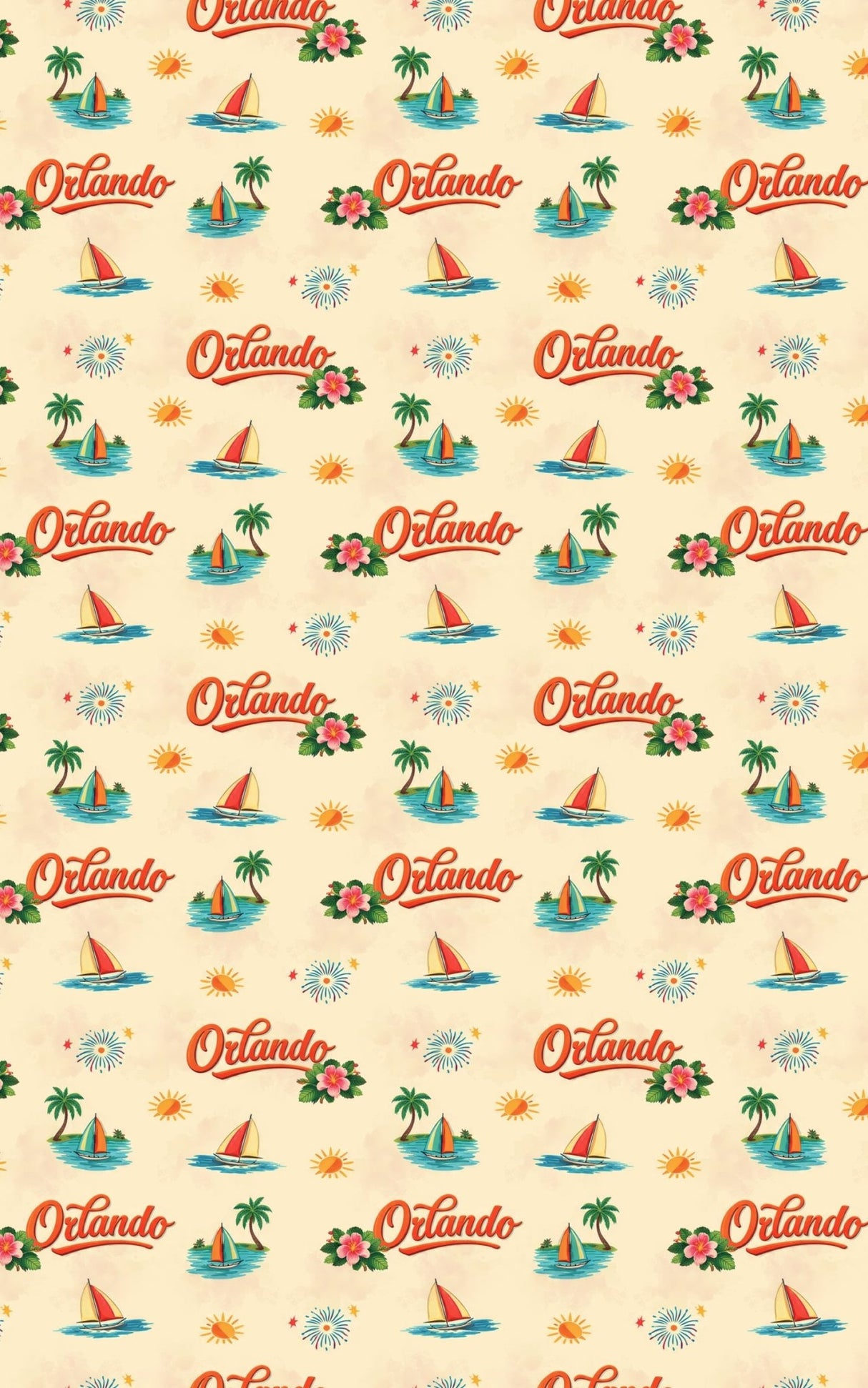 Orlando Theme Park Era Retro - London Penny Gift Wrap