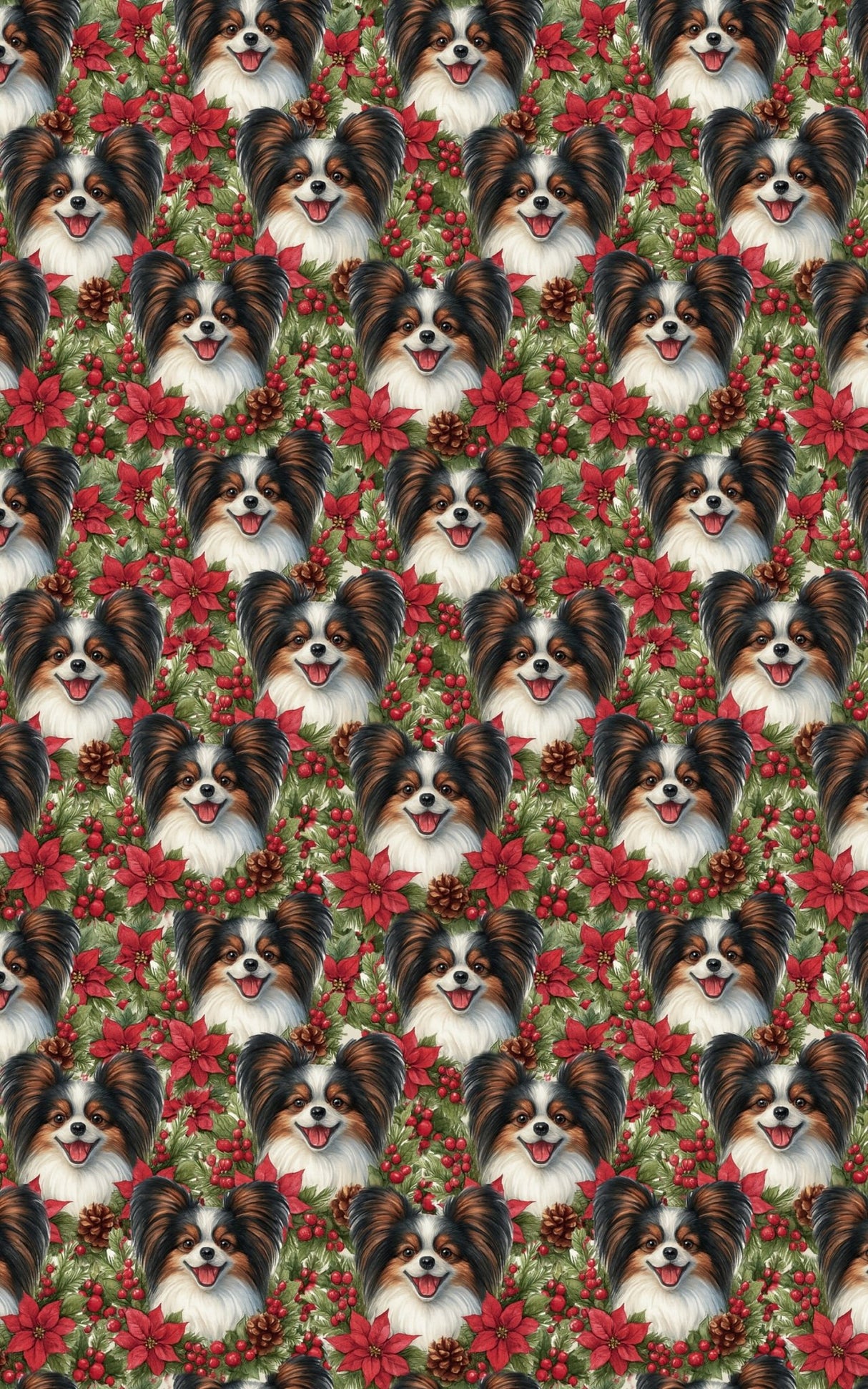 Festive Papillon Petals - London Penny Gift Wrap