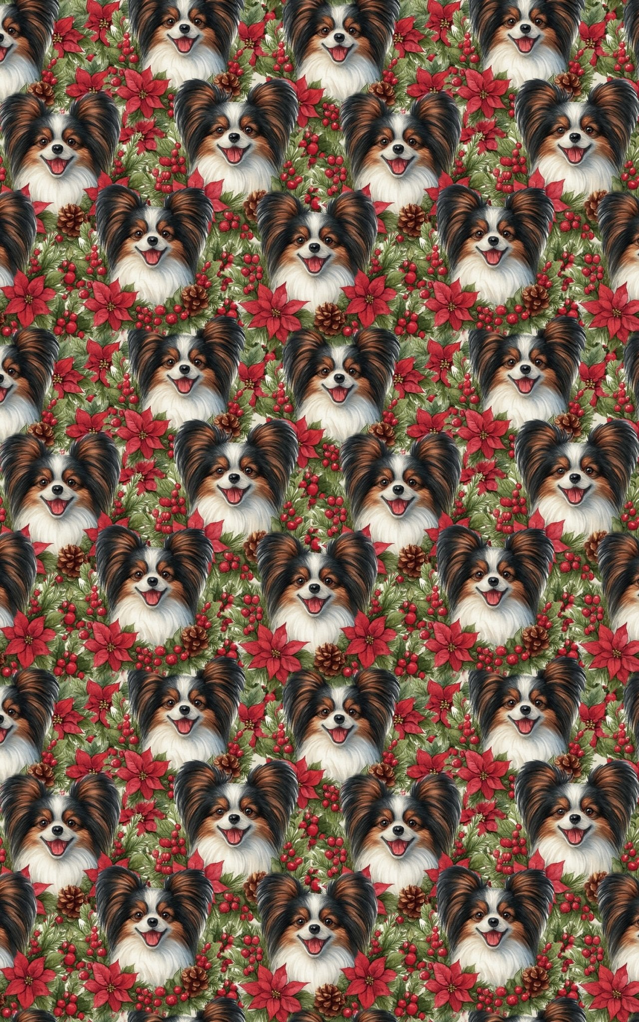 Festive Papillon Petals - London Penny Gift Wrap