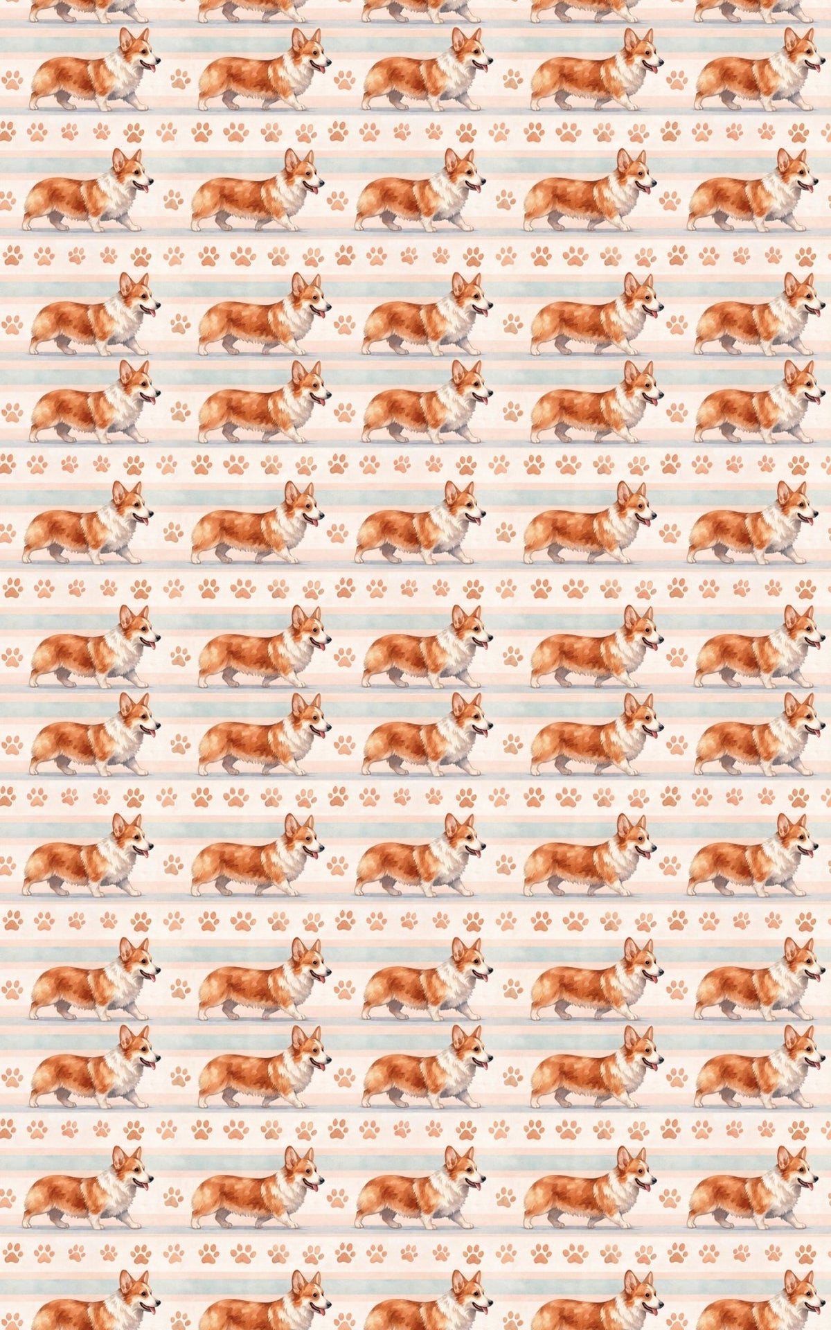 Pastel Paw Parade - London Penny Gift Wrap
