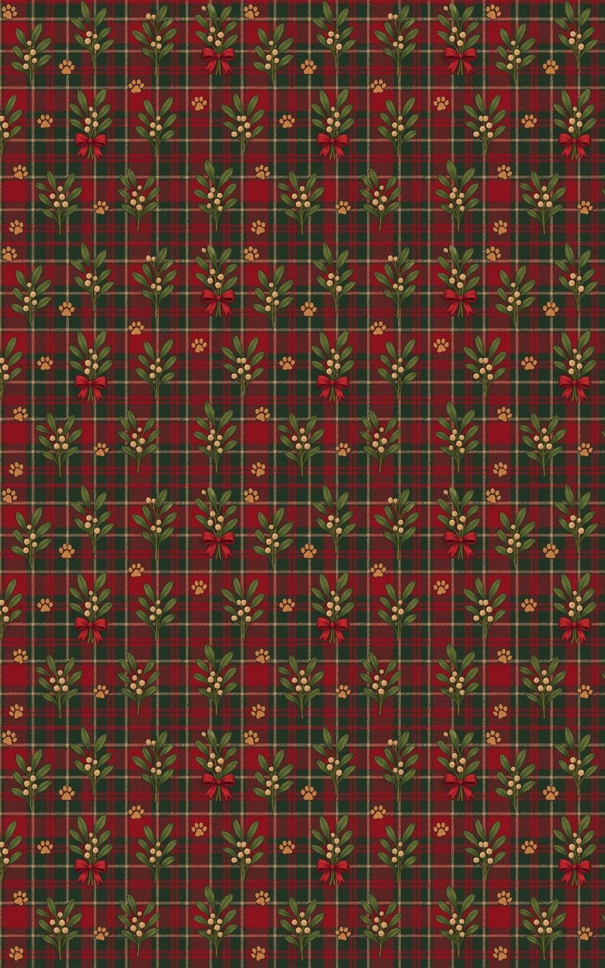 Pawliday Plaid - London Penny Gift Wrap
