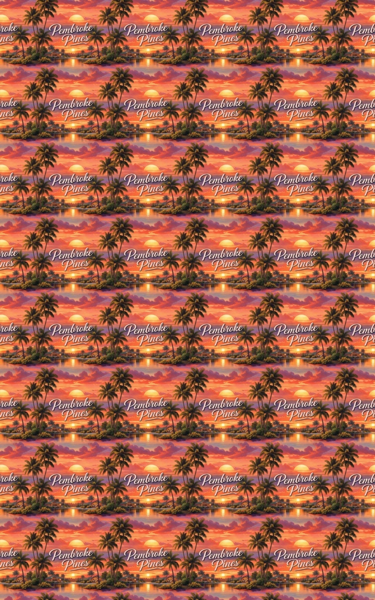 Pembroke Pines Palm Glow - London Penny Gift Wrap