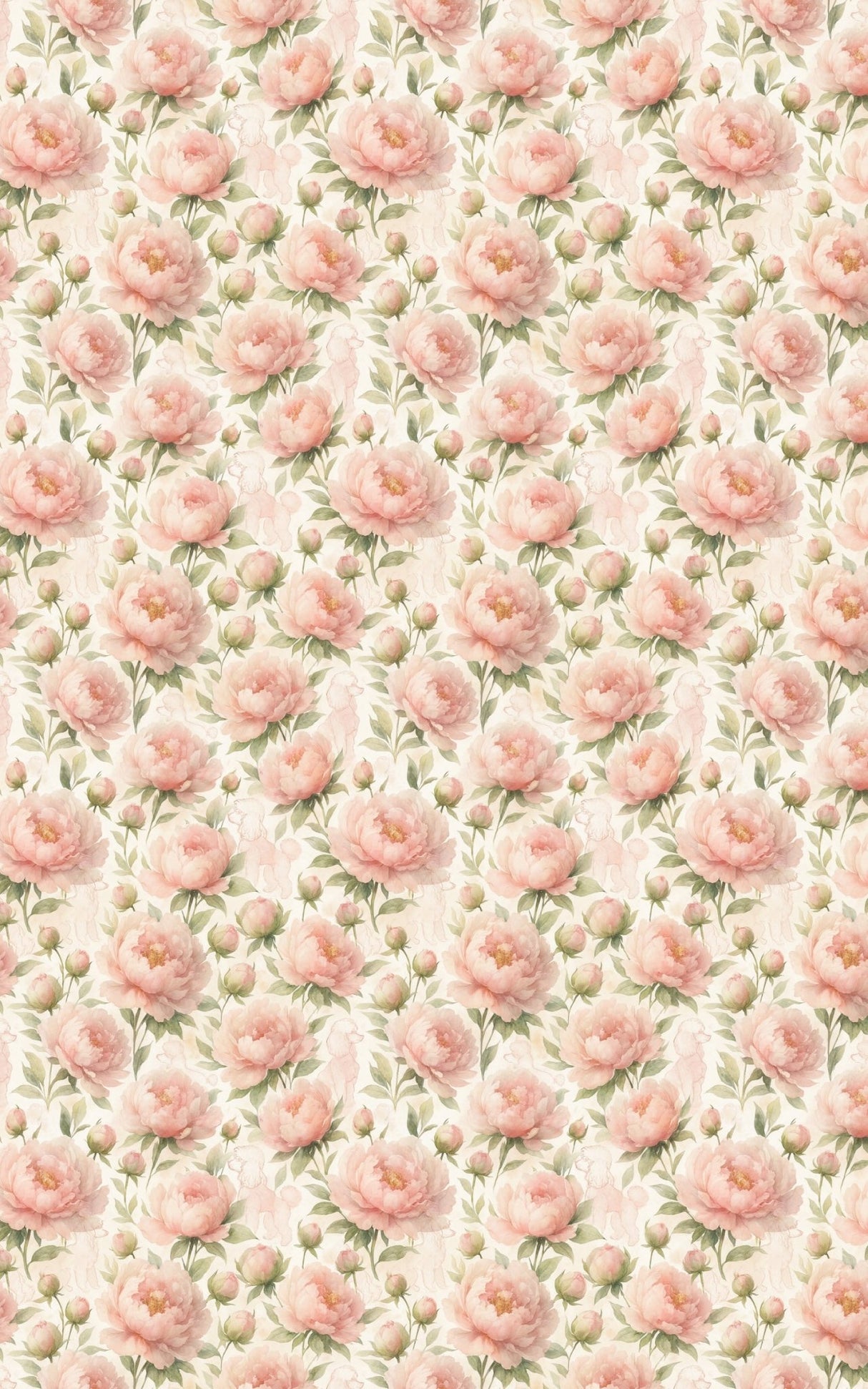 Peony Poodles - London Penny Gift Wrap
