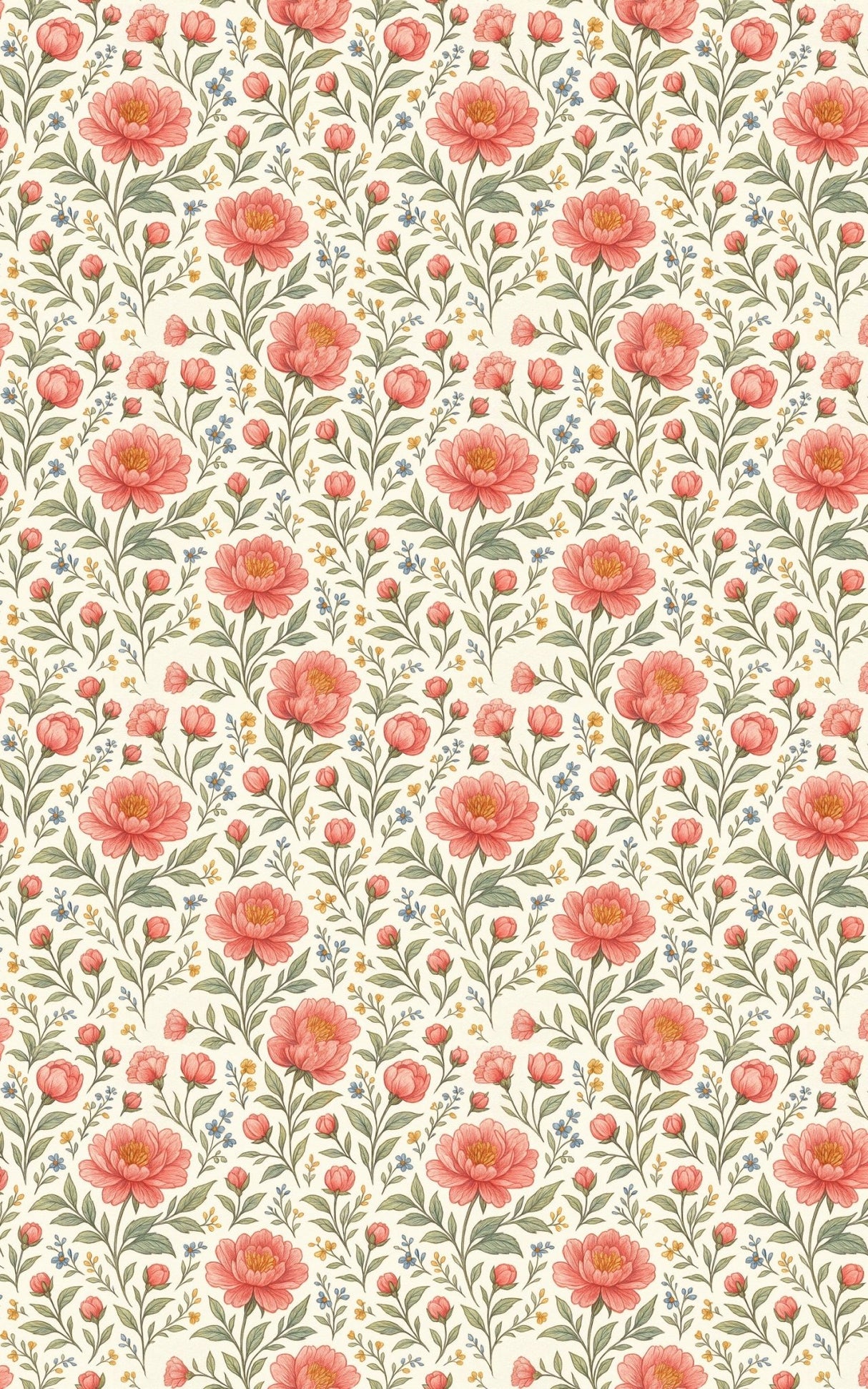 Peony Sketchbook - London Penny Gift Wrap