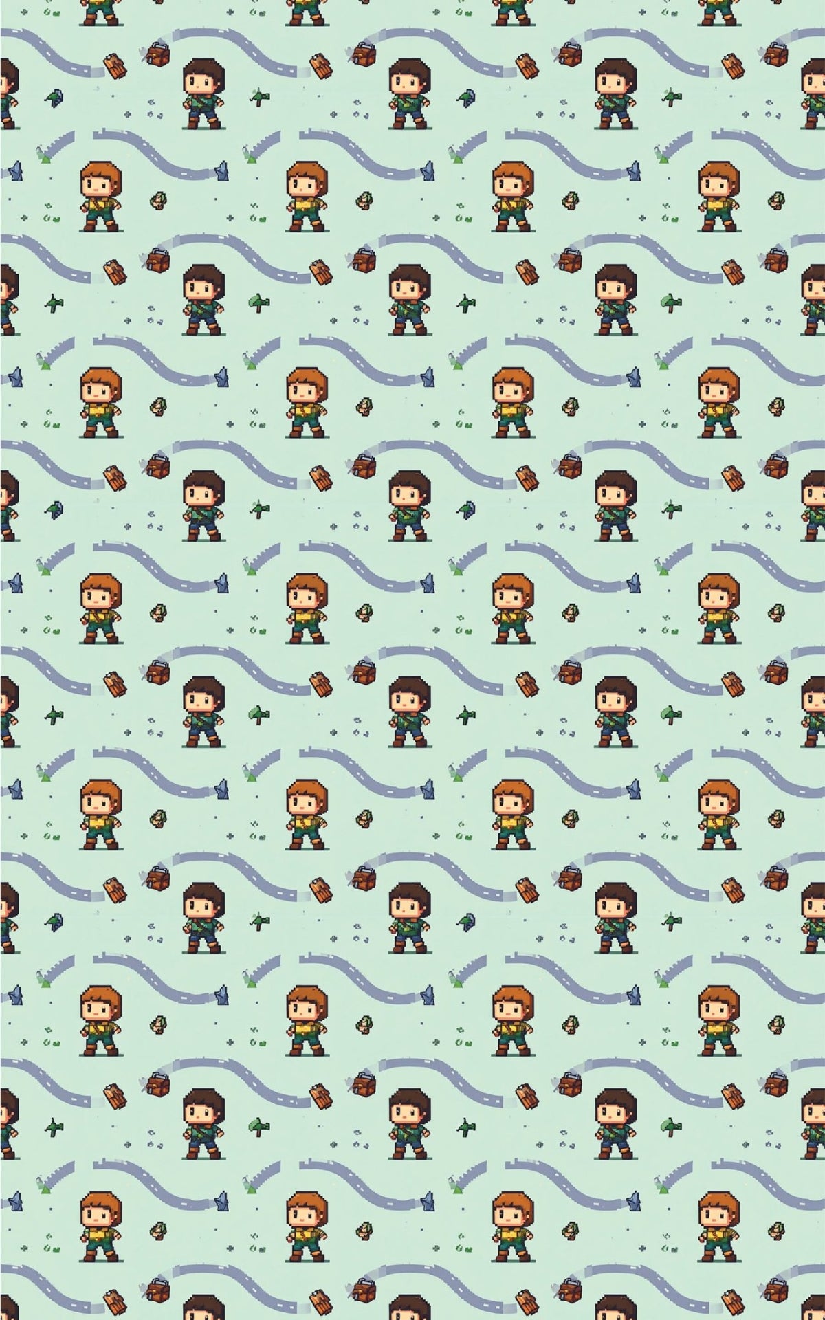 Pixel Hero Journey Wrapping Paper - London Penny Gift Wrap