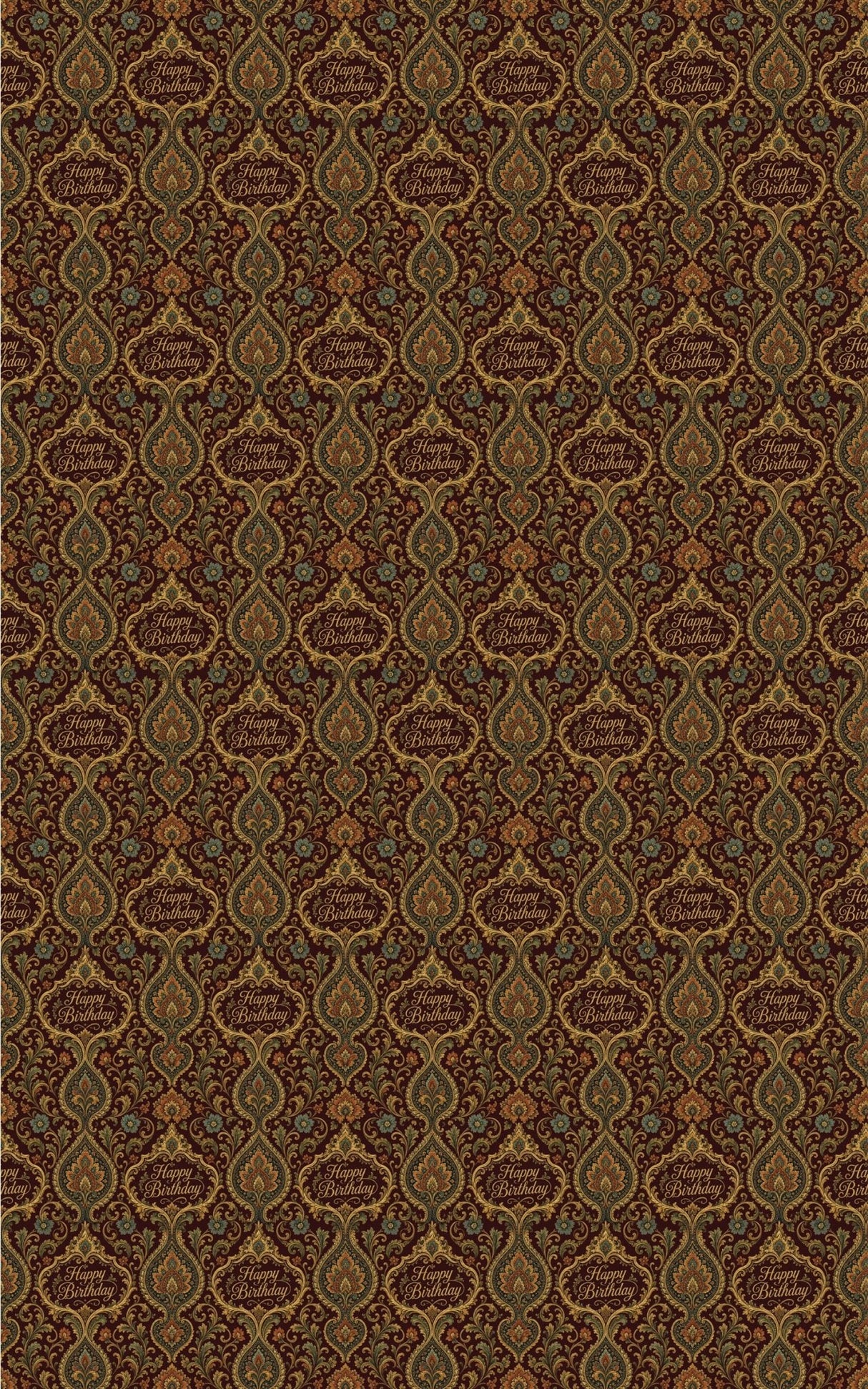 Royal Paisley Celebration Wrapping Paper - London Penny Gift Wrap