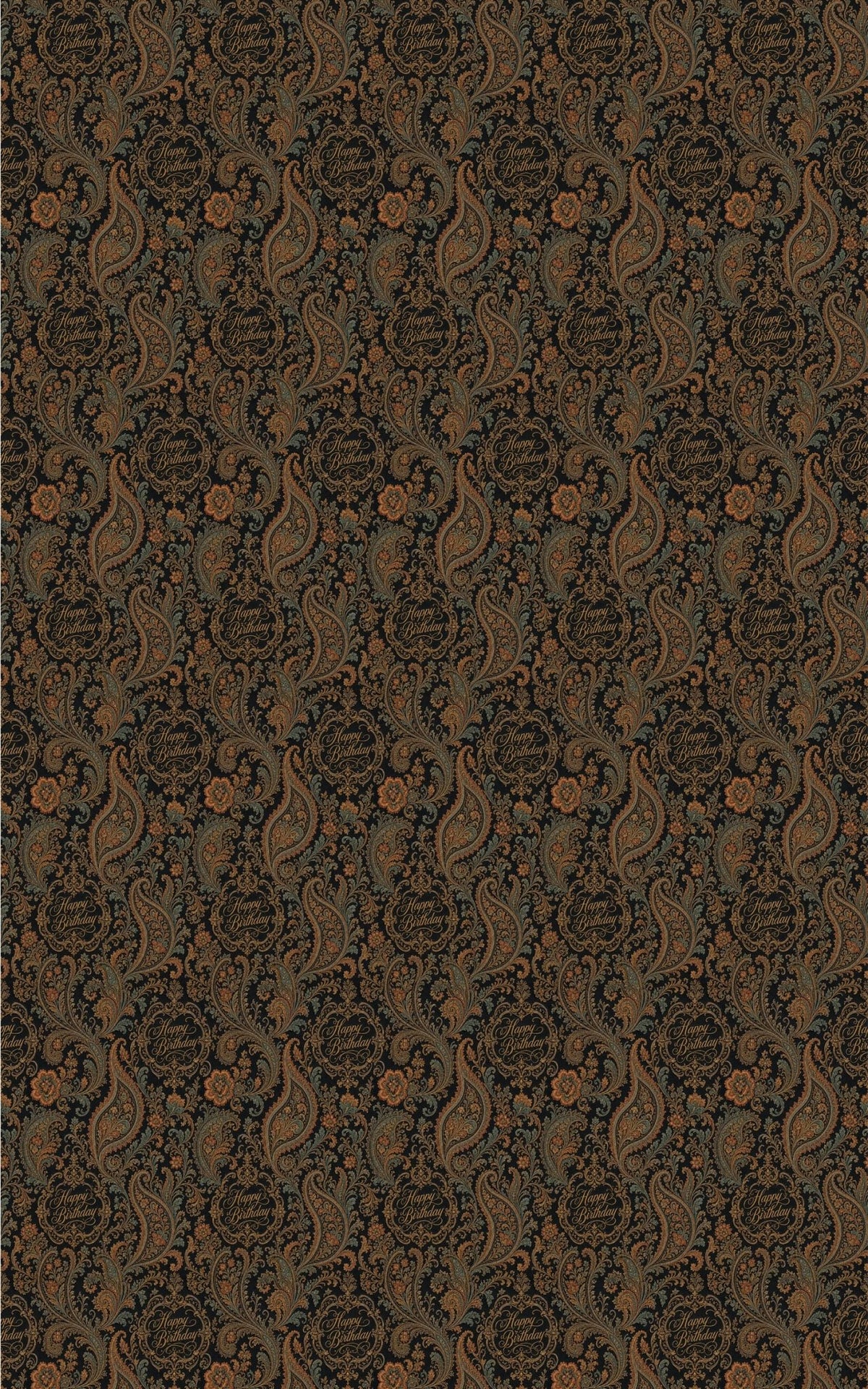 Birthday Heritage Scrollwork Wrapping Paper - London Penny Gift Wrap