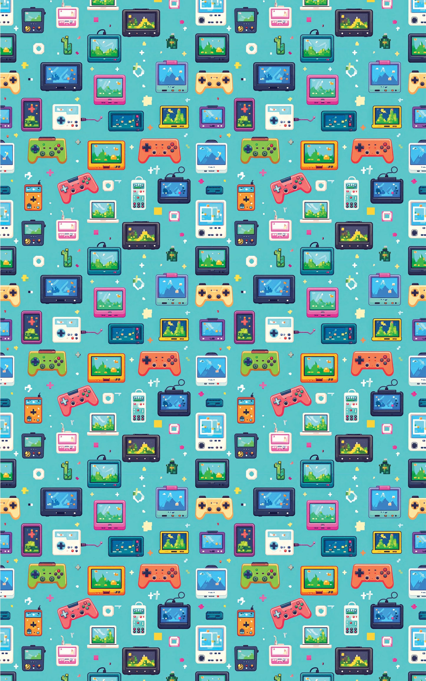 Pixel Pocket World Wrapping Paper