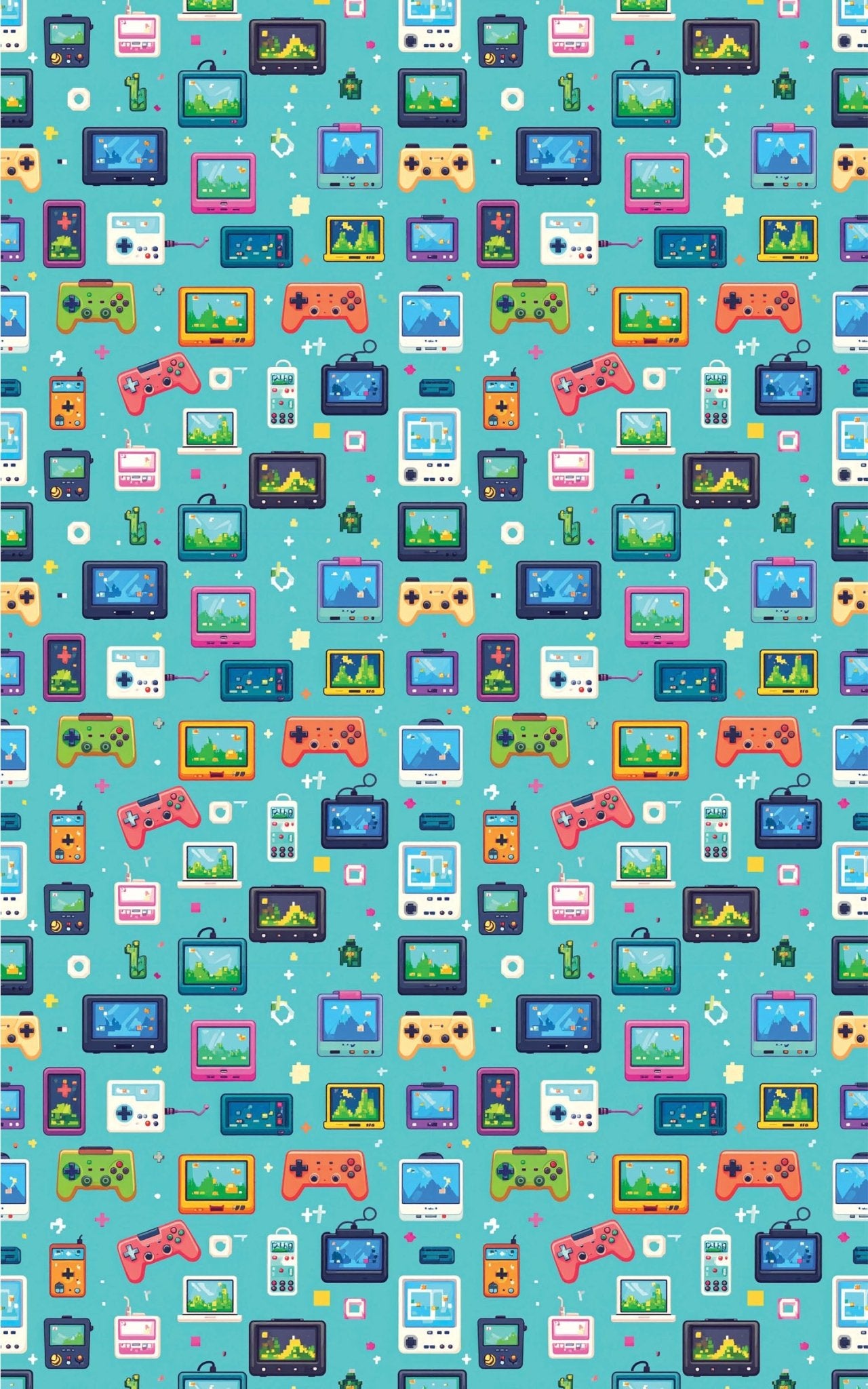 Pixel Pocket World Wrapping Paper - London Penny Gift Wrap