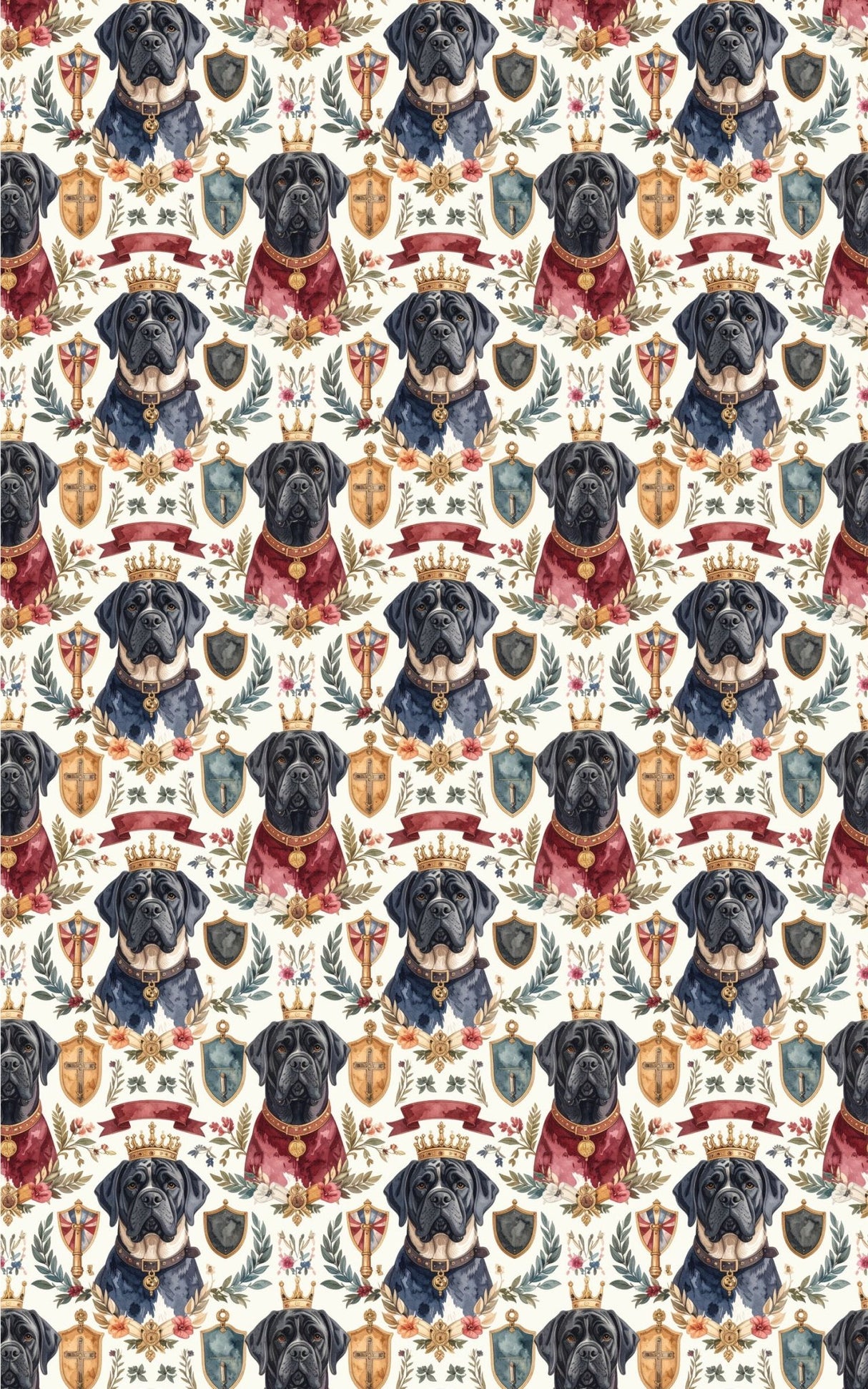 Royal Heritage (English Mastiff) Wrapping Paper - London Penny Gift Wrap