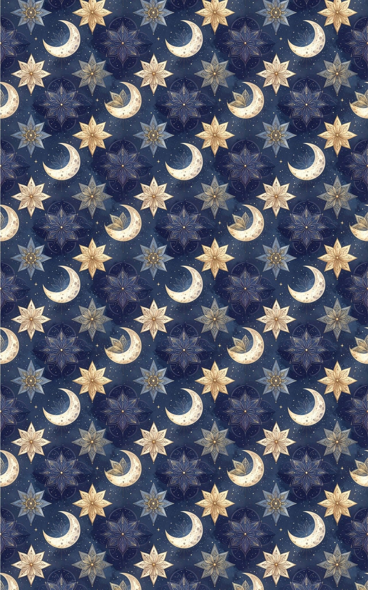 Celestial Garden Moon Wrapping Paper - London Penny Gift Wrap