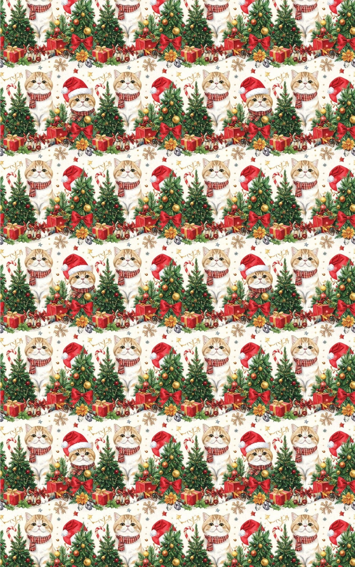 Holiday Exotic Shorthairs Wrapping Paper - London Penny Gift Wrap