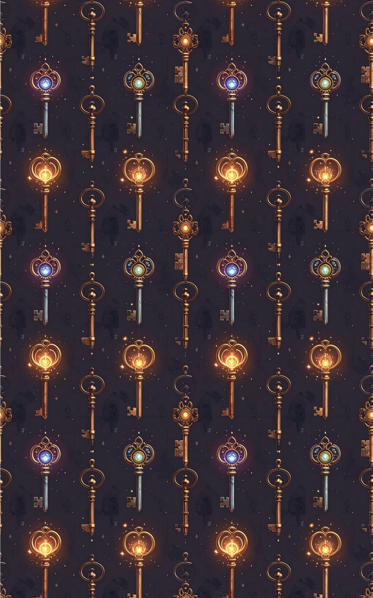 Arcane Key Questline Glossy Wrapping Paper - London Penny Gift Wrap