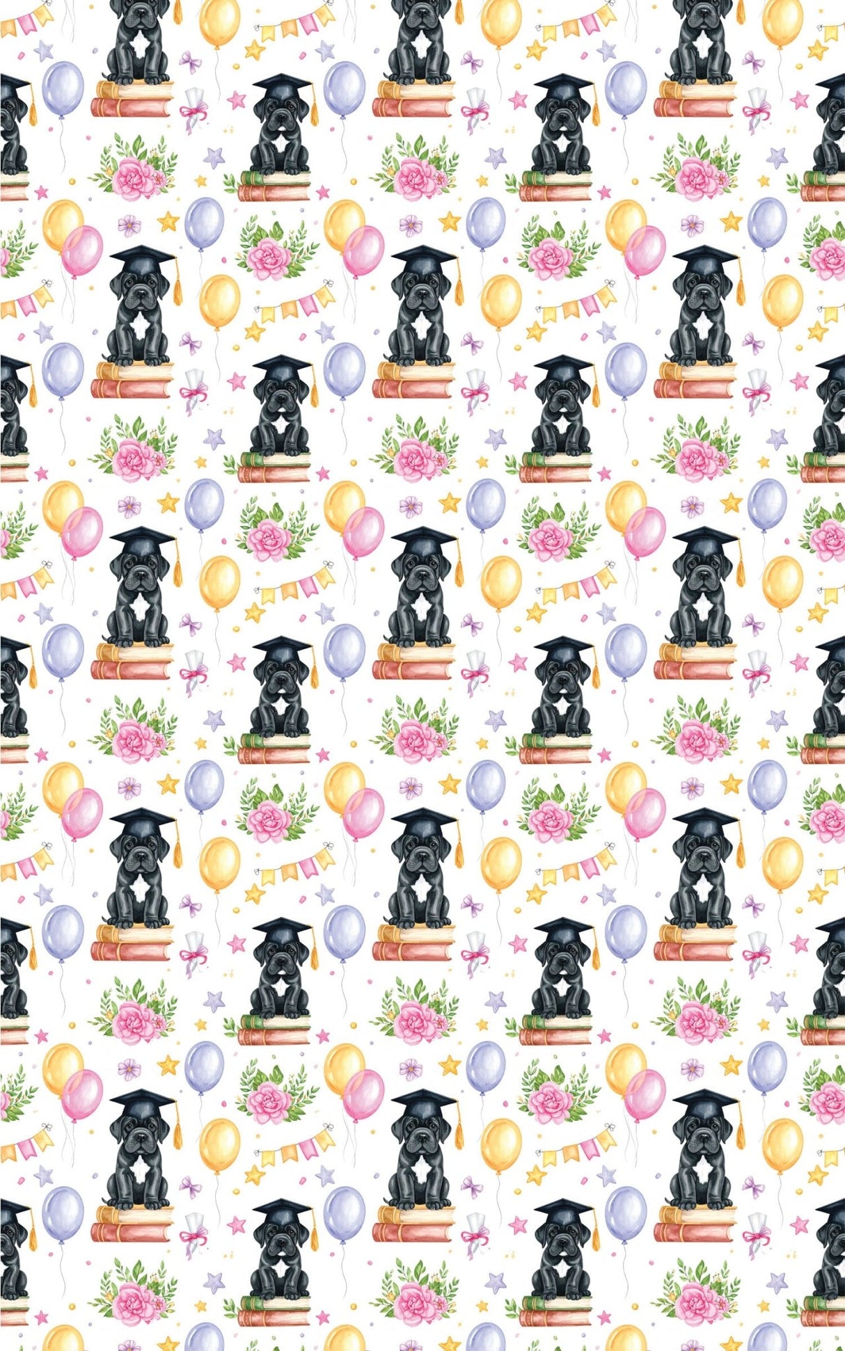 Graduation Celebration (Cane Corso) Wrapping Paper - London Penny Gift Wrap