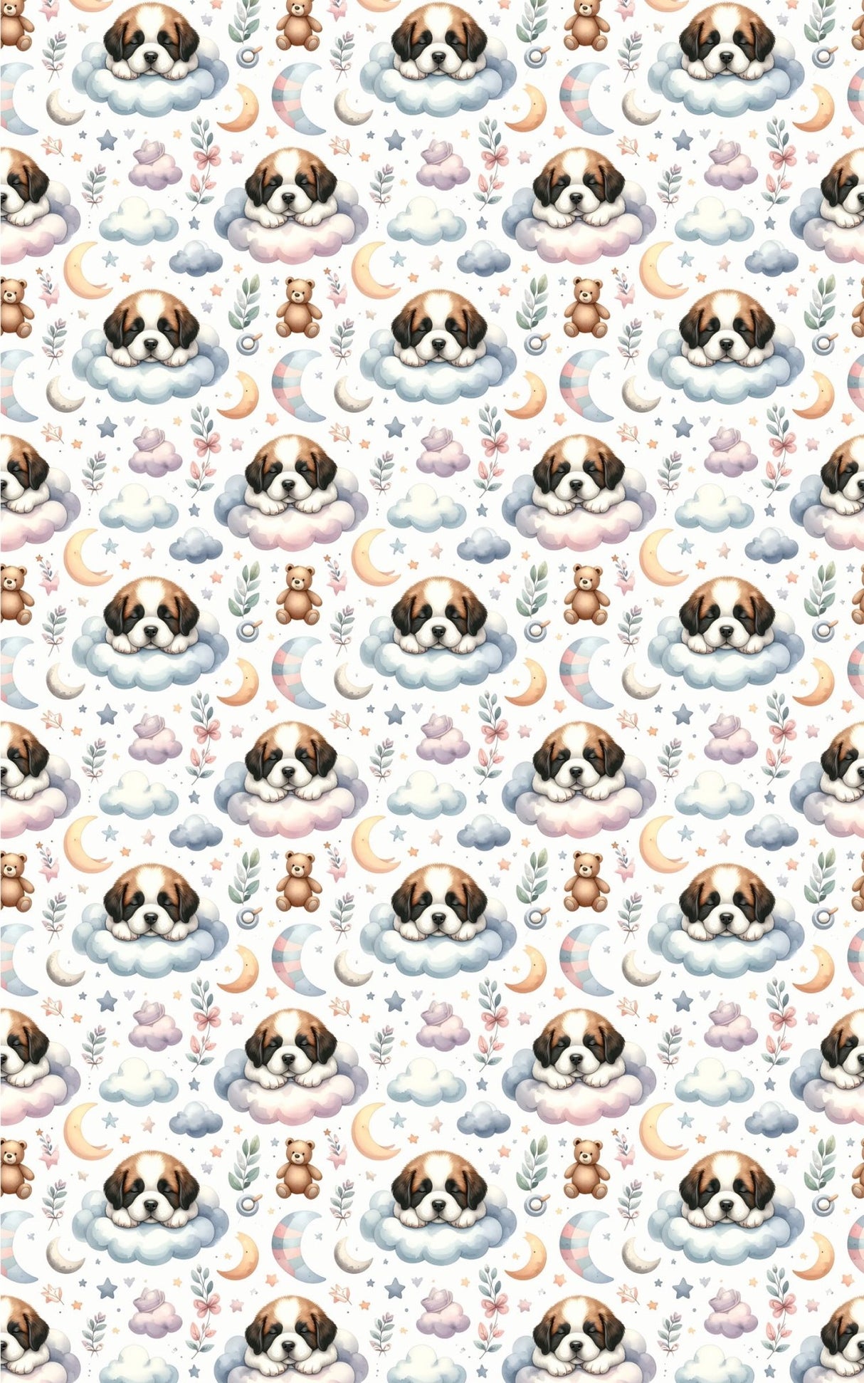 Gentle Giant Nursery (St. Bernard) Wrapping Paper - London Penny Gift Wrap