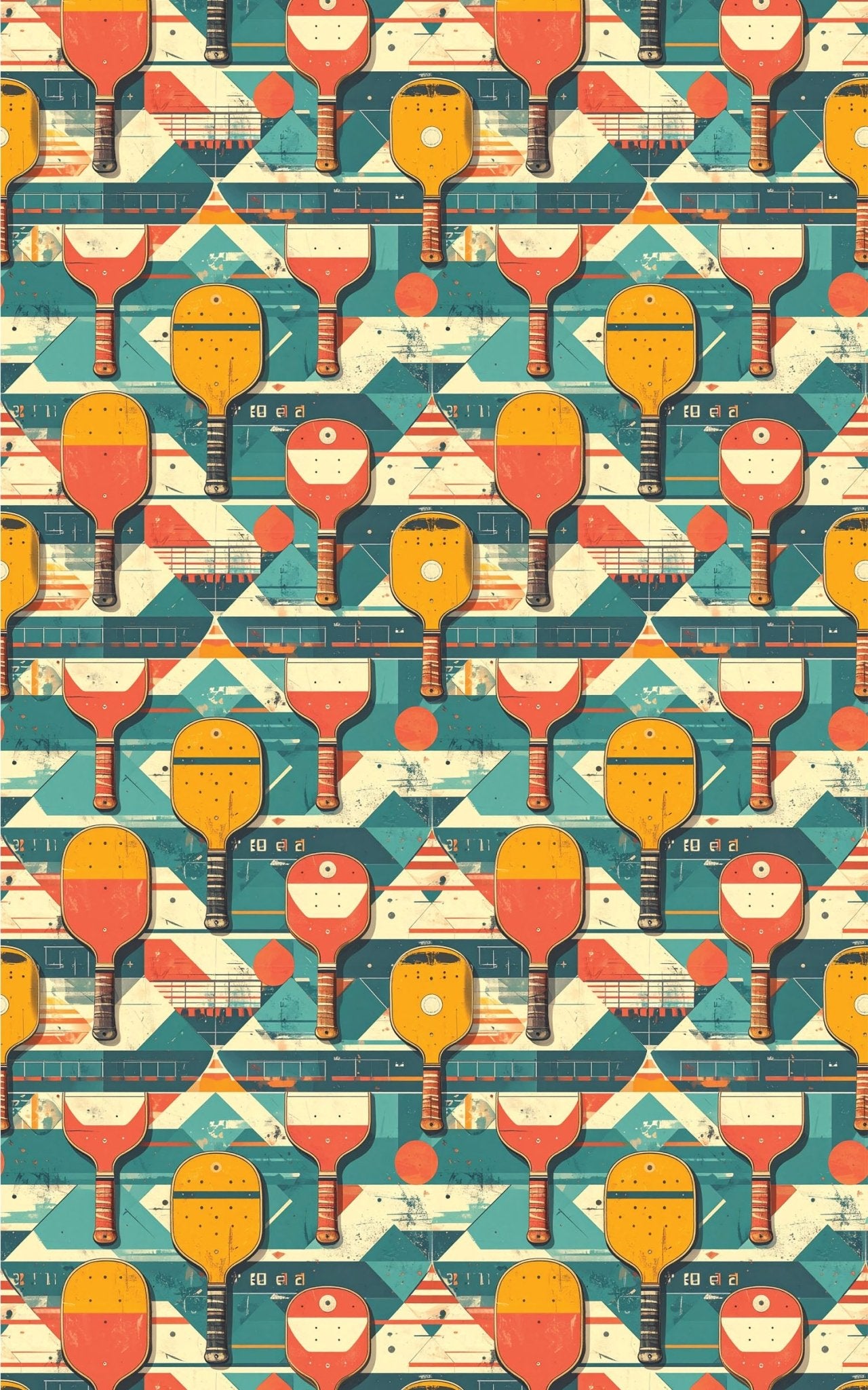Pickleball Time Machine Wrapping Paper - London Penny Gift Wrap