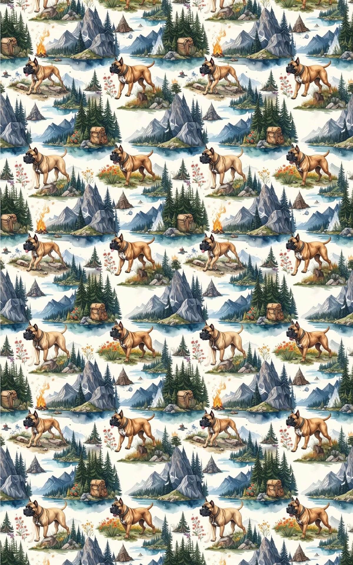 Mountain Adventure (Cane Corso) Wrapping Paper - London Penny Gift Wrap