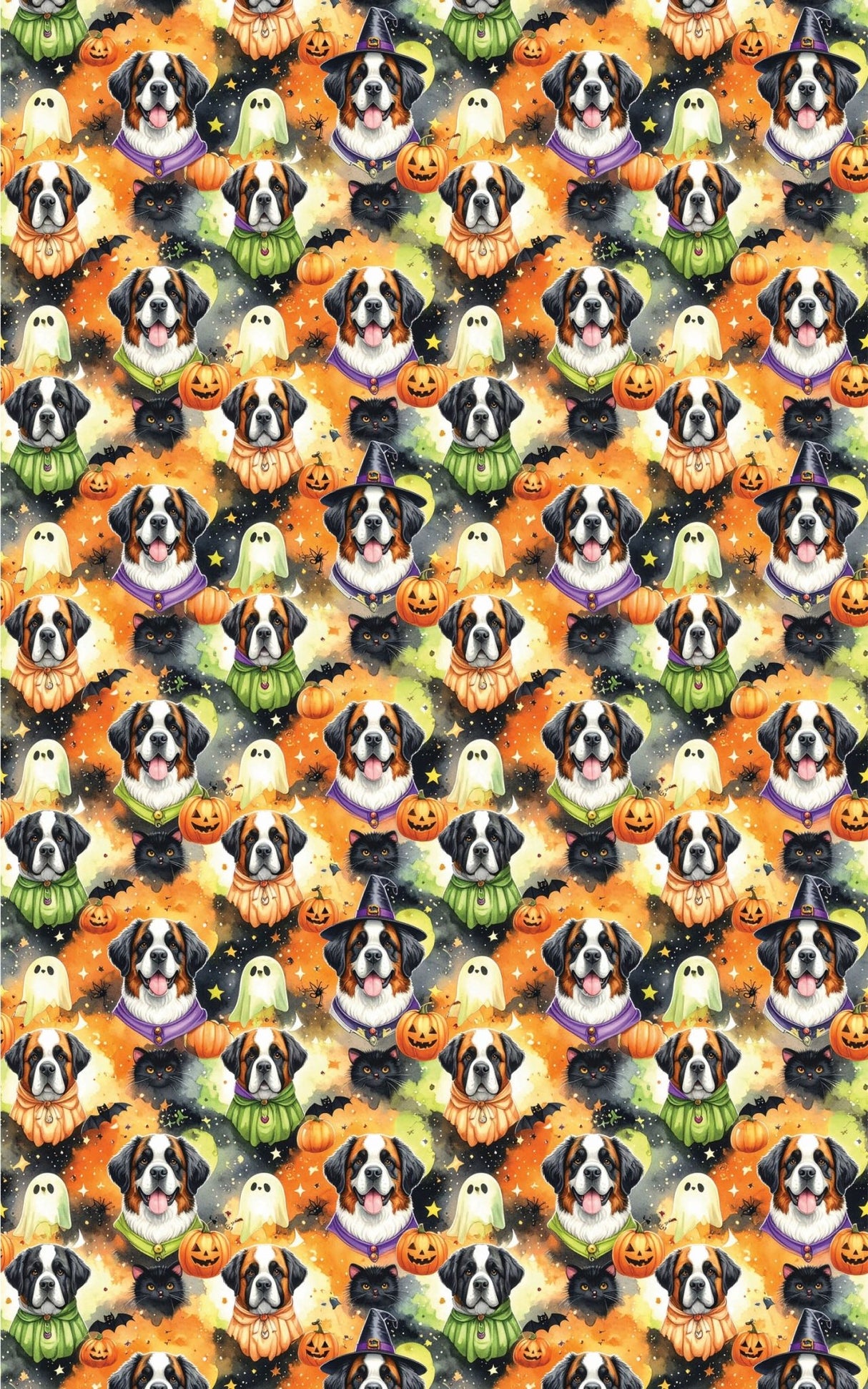 St. Bernard Costume Parade Wrapping Paper - London Penny Gift Wrap