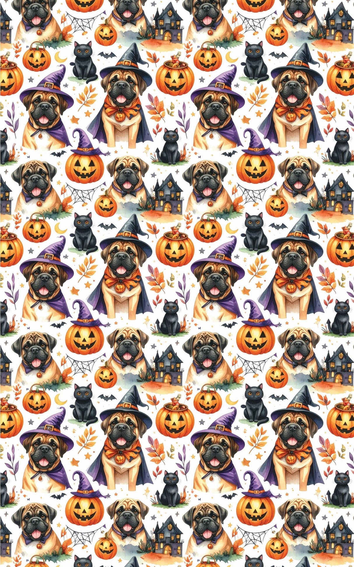 Halloween Protectors (English Mastiff) Wrapping Paper - London Penny Gift Wrap