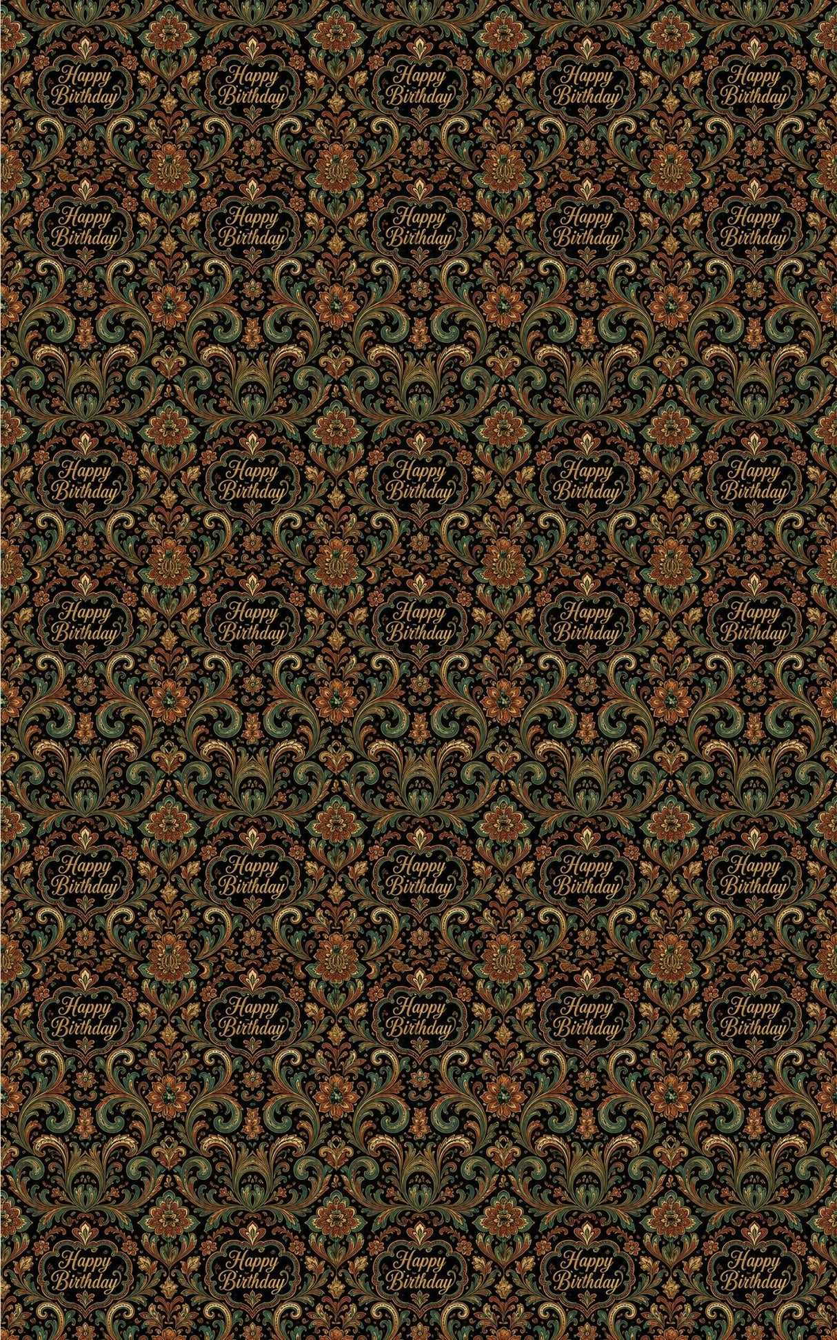 Classic Textile Paisley Wrapping Paper - London Penny Gift Wrap