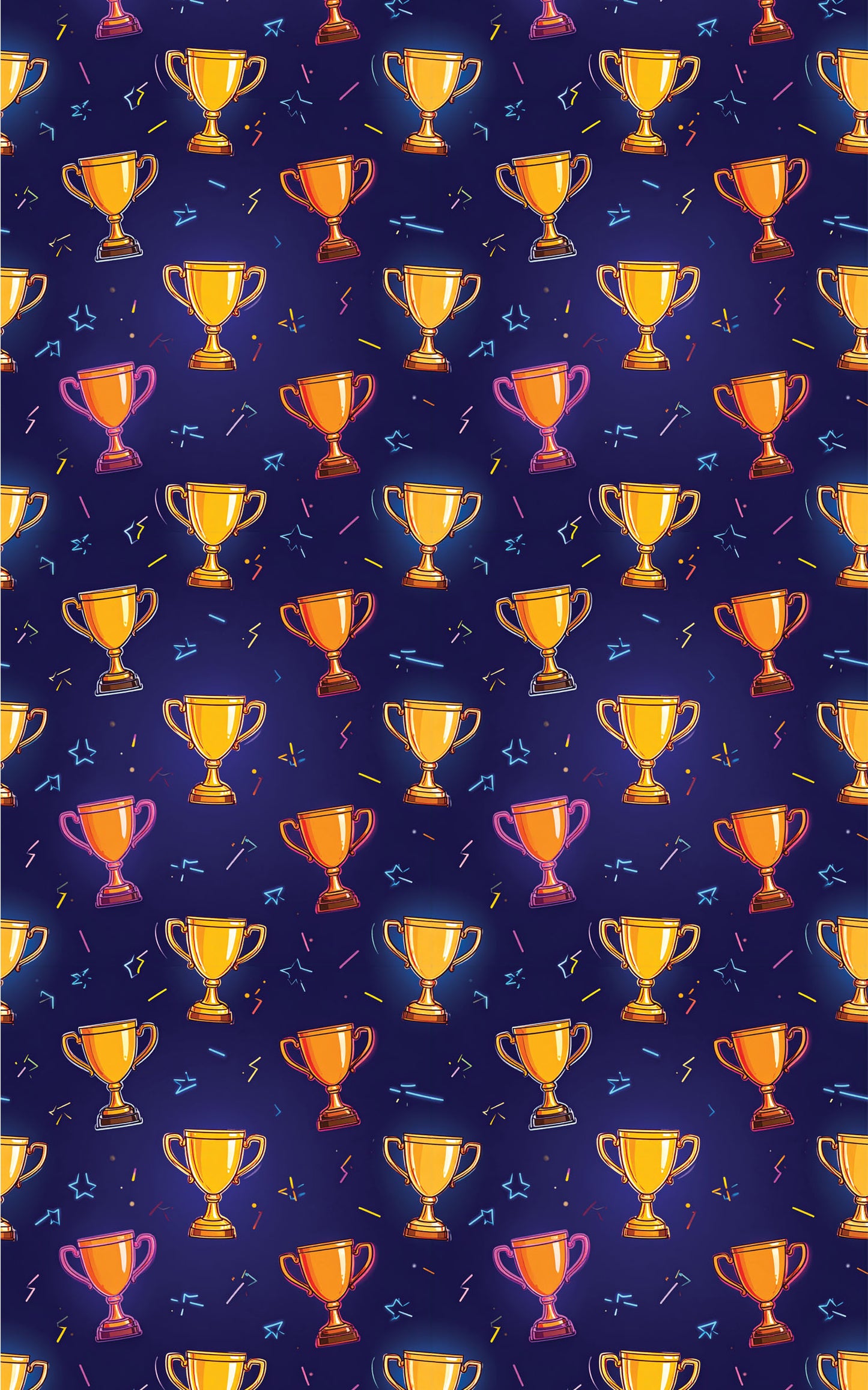 Victory Trophy Surge Glossy Wrapping Paper