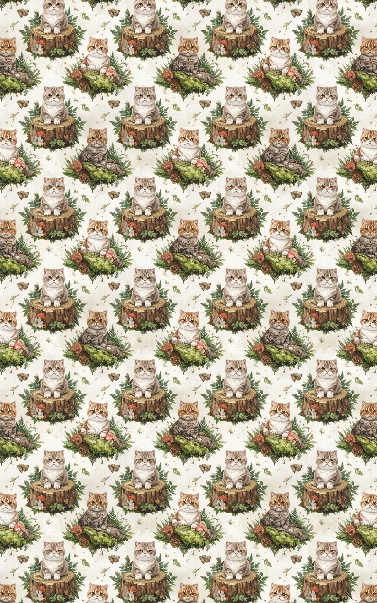 Enchanted Woodland (Exotic Shorthair) Wrapping Paper - London Penny Gift Wrap