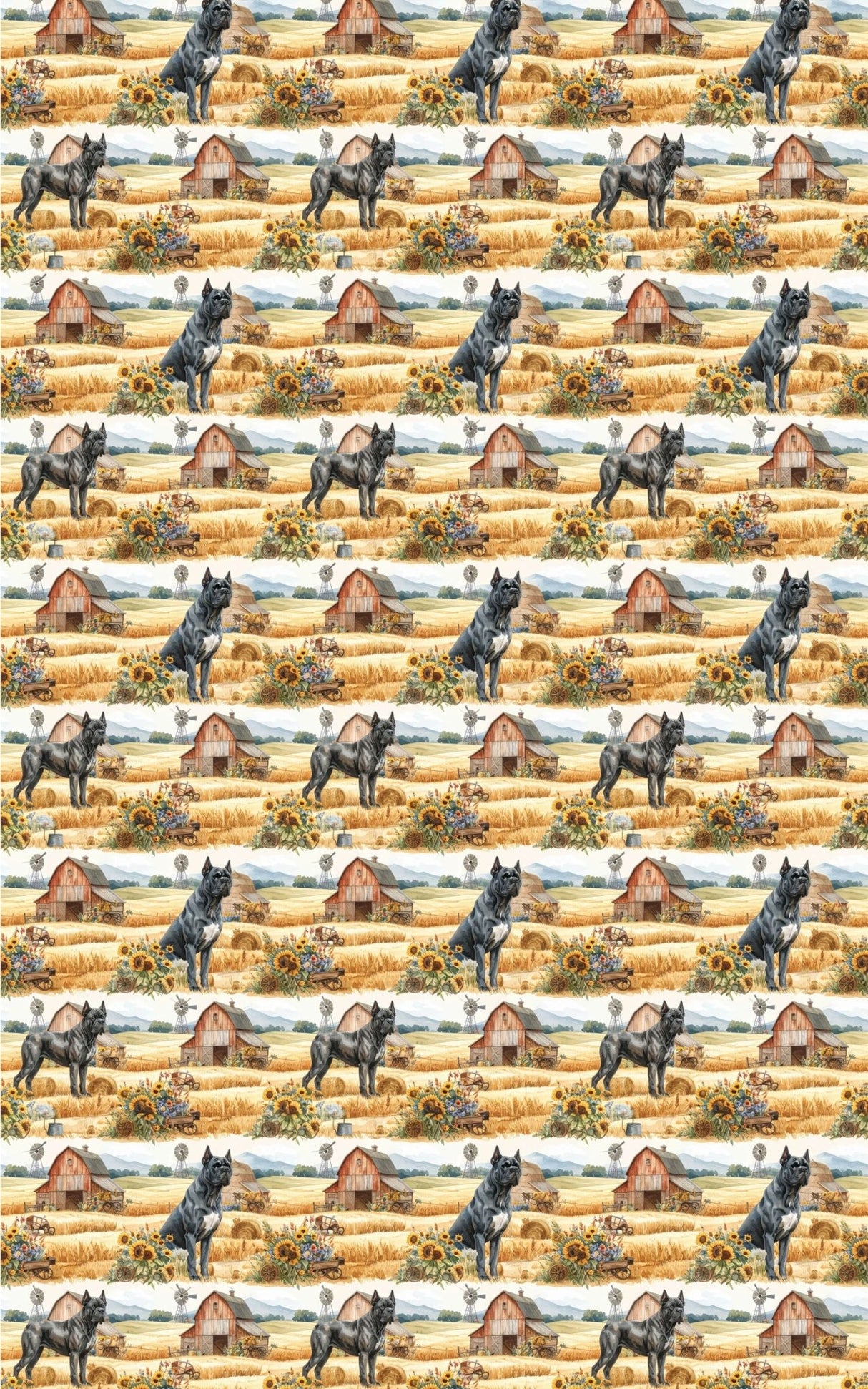 Rustic Farm Companion (Cane Corso) Wrapping Paper - London Penny Gift Wrap