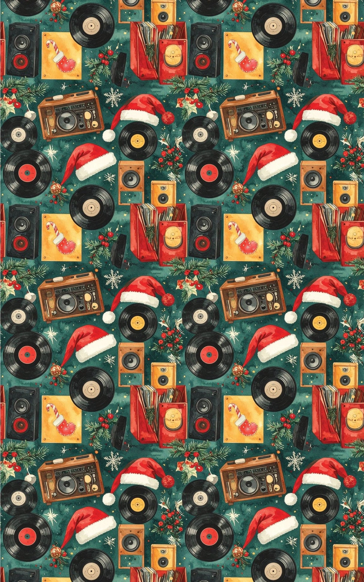 LIMITED TIME | The Merry Record Club Wrapping Paper - London Penny Gift Wrap