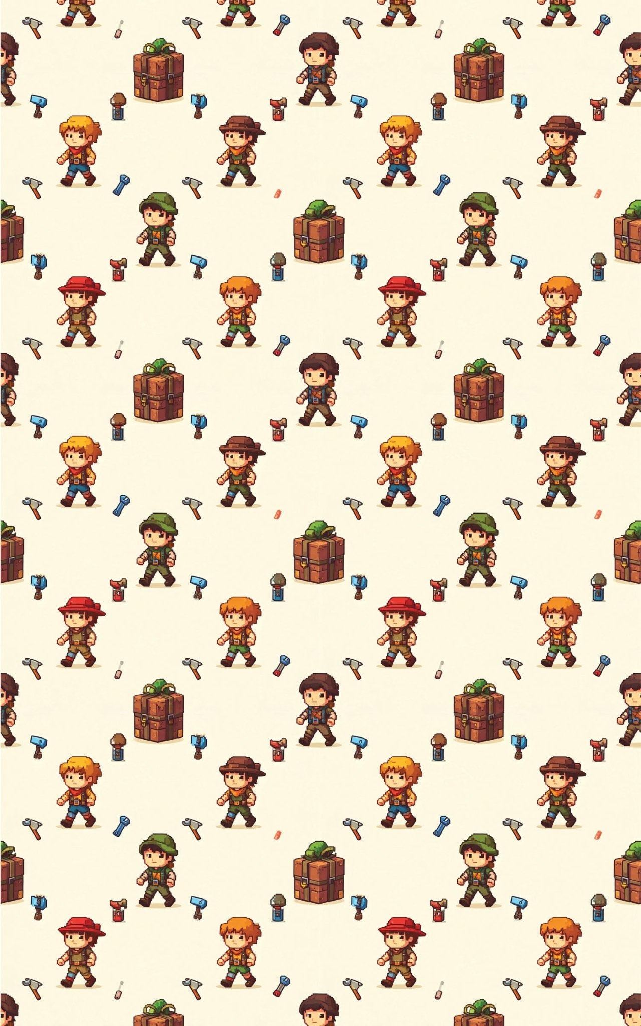 Retro 8-Bit Adventure Wrapping Paper - London Penny Gift Wrap