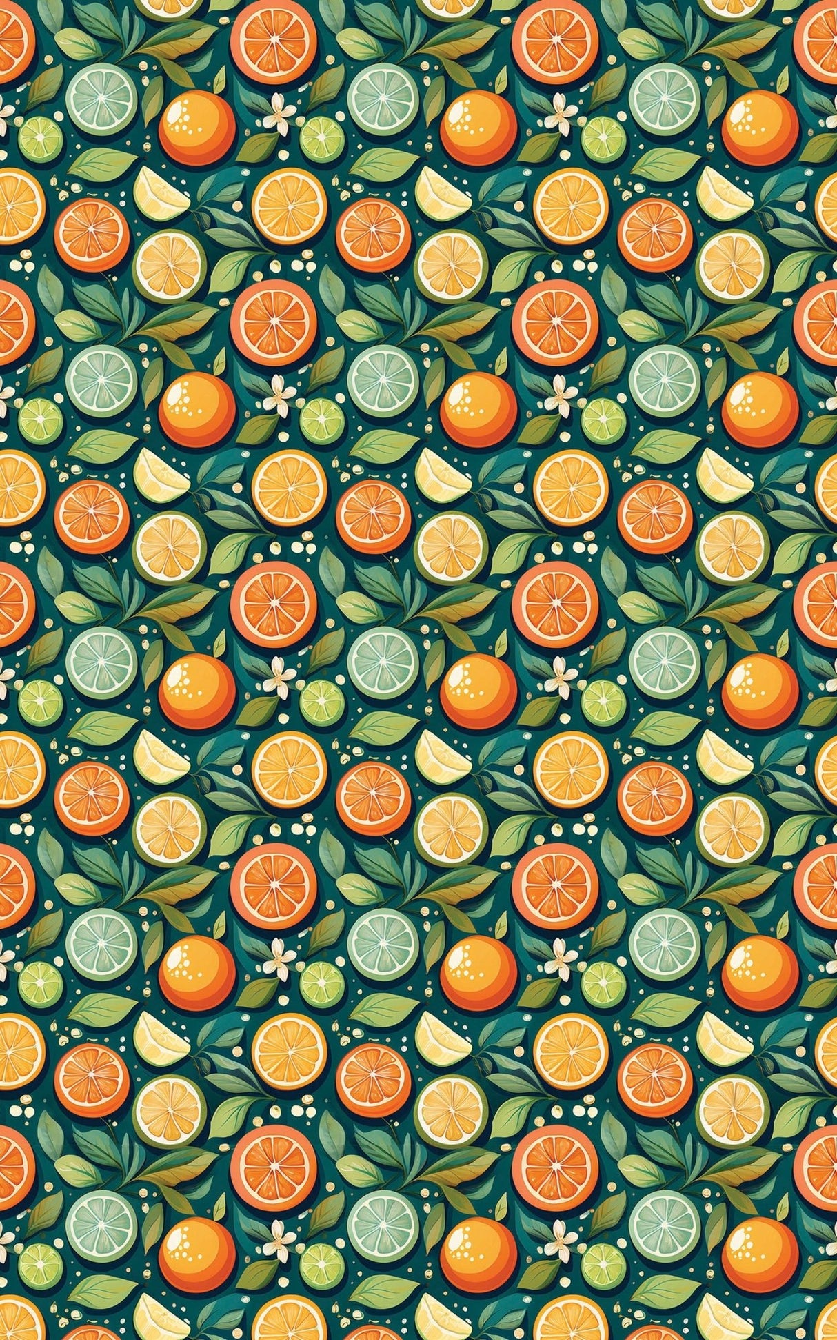 Summer Citrus - London Penny Gift Wrap