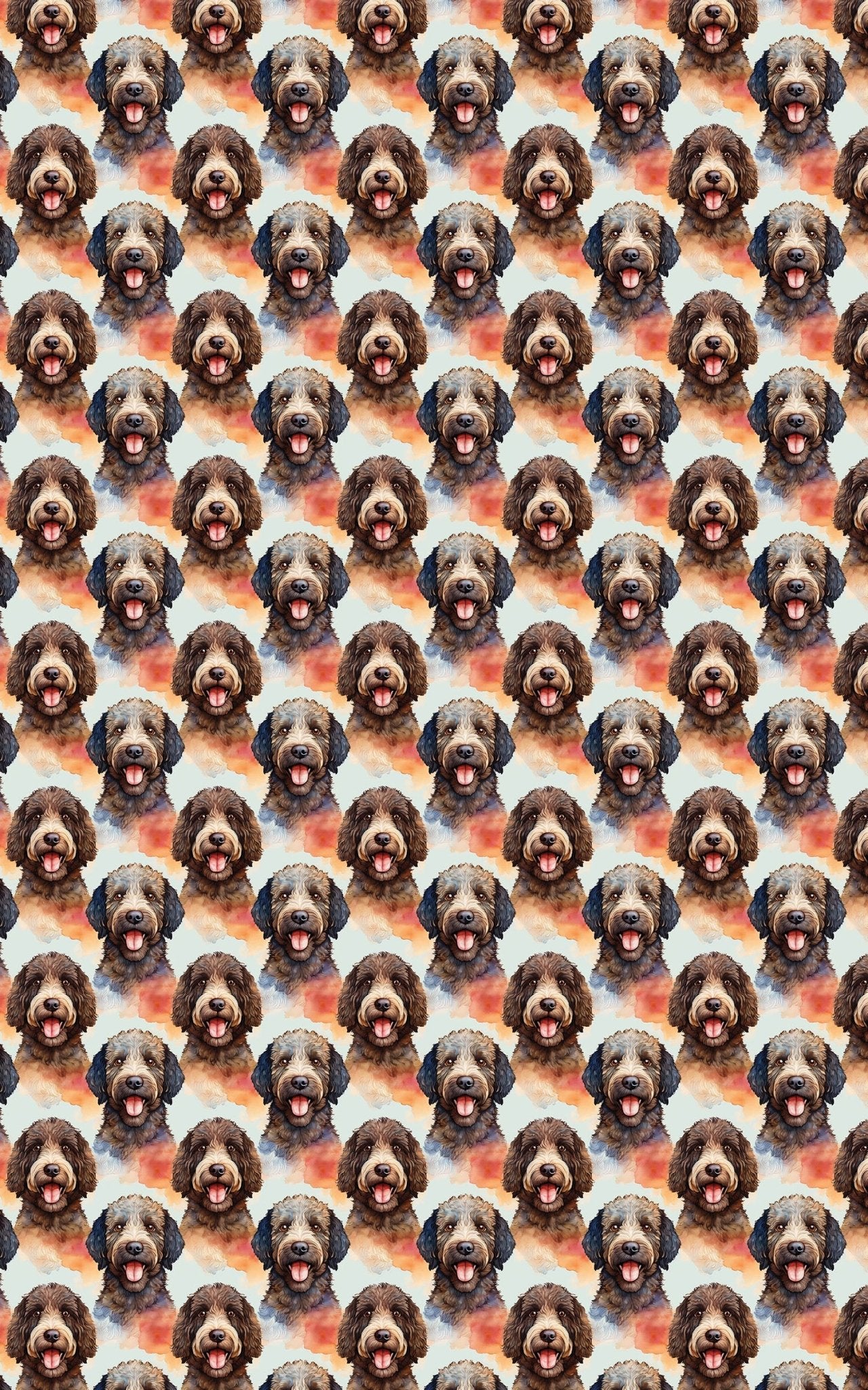 Snuggly Portuguese Water Dog - London Penny Gift Wrap