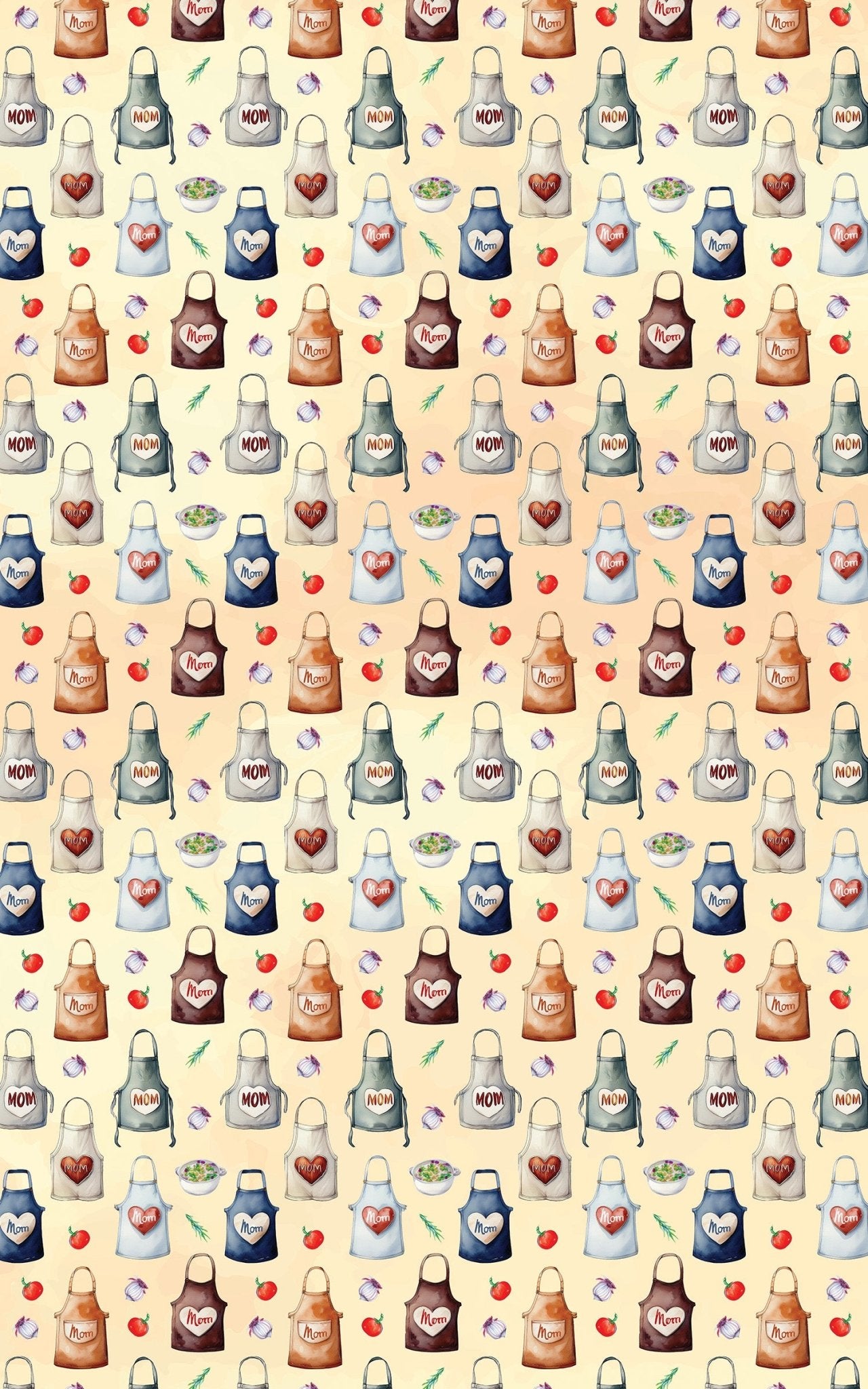 Mom's Apron - Beige - London Penny Gift Wrap