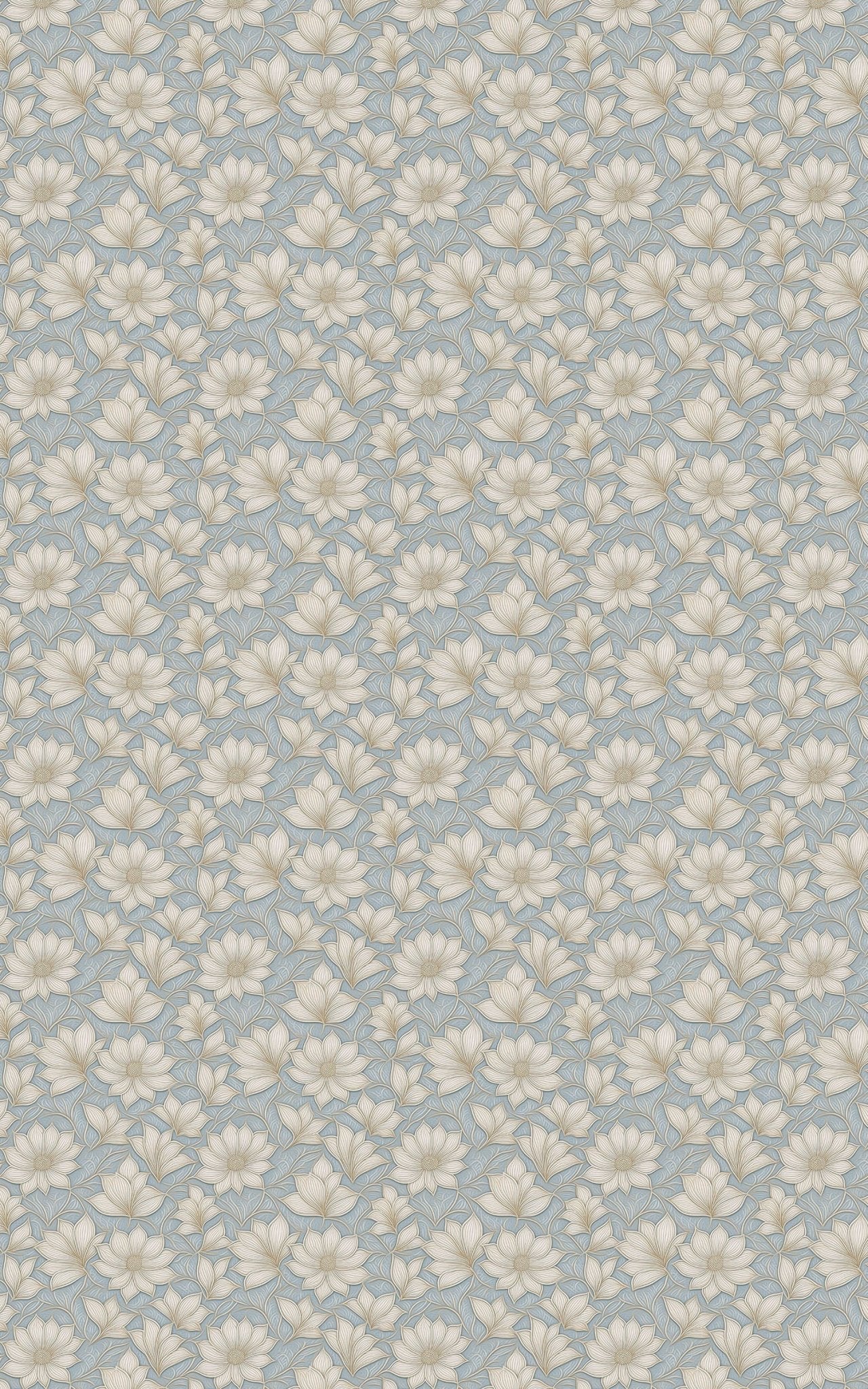 Linen Bloom Sketch - London Penny Gift Wrap