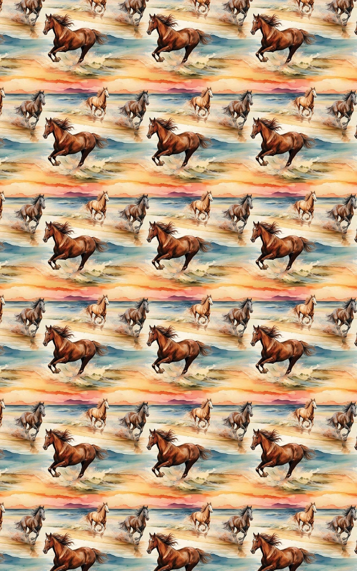 Hooves in Motion - London Penny Gift Wrap