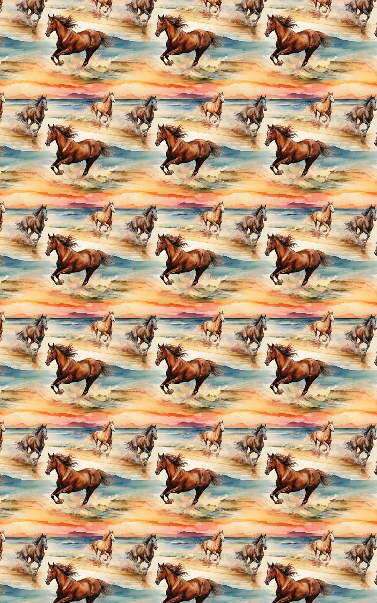 Hooves in Motion - London Penny Gift Wrap